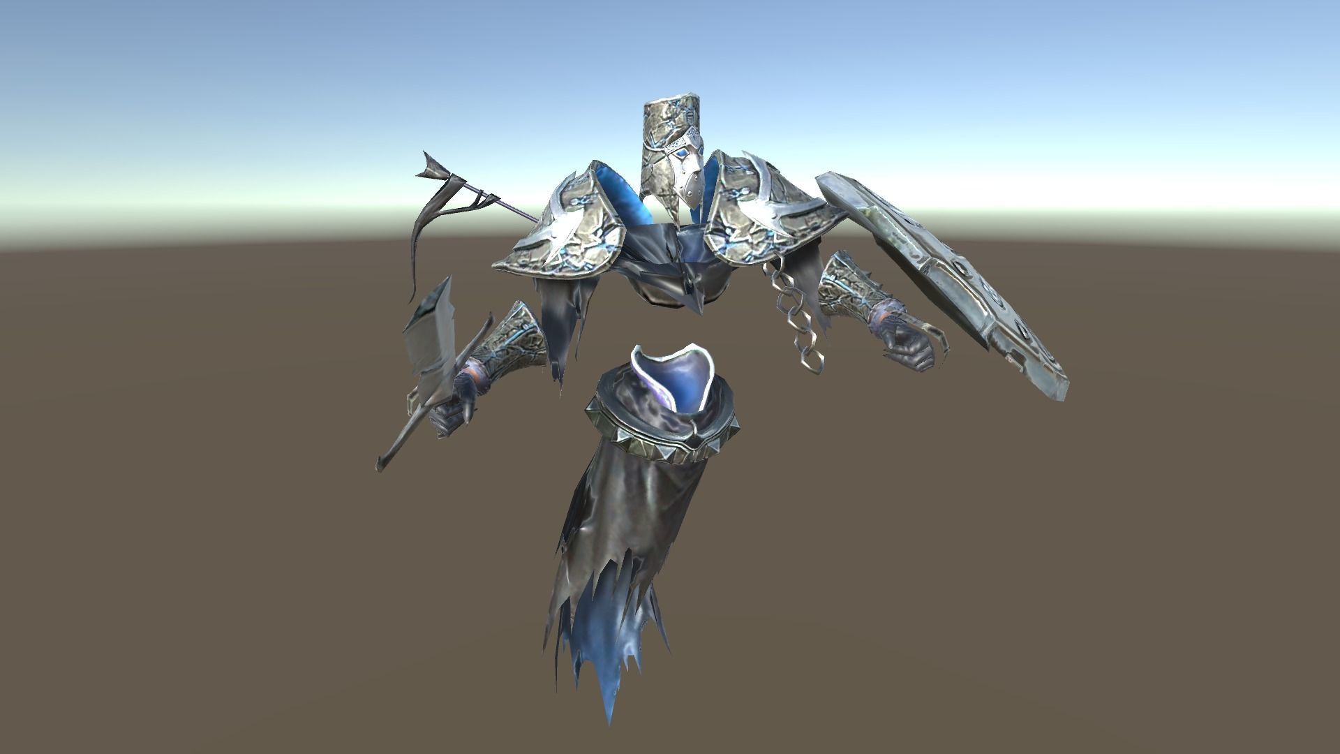 Cursed Knight Low-poly 3D model_9