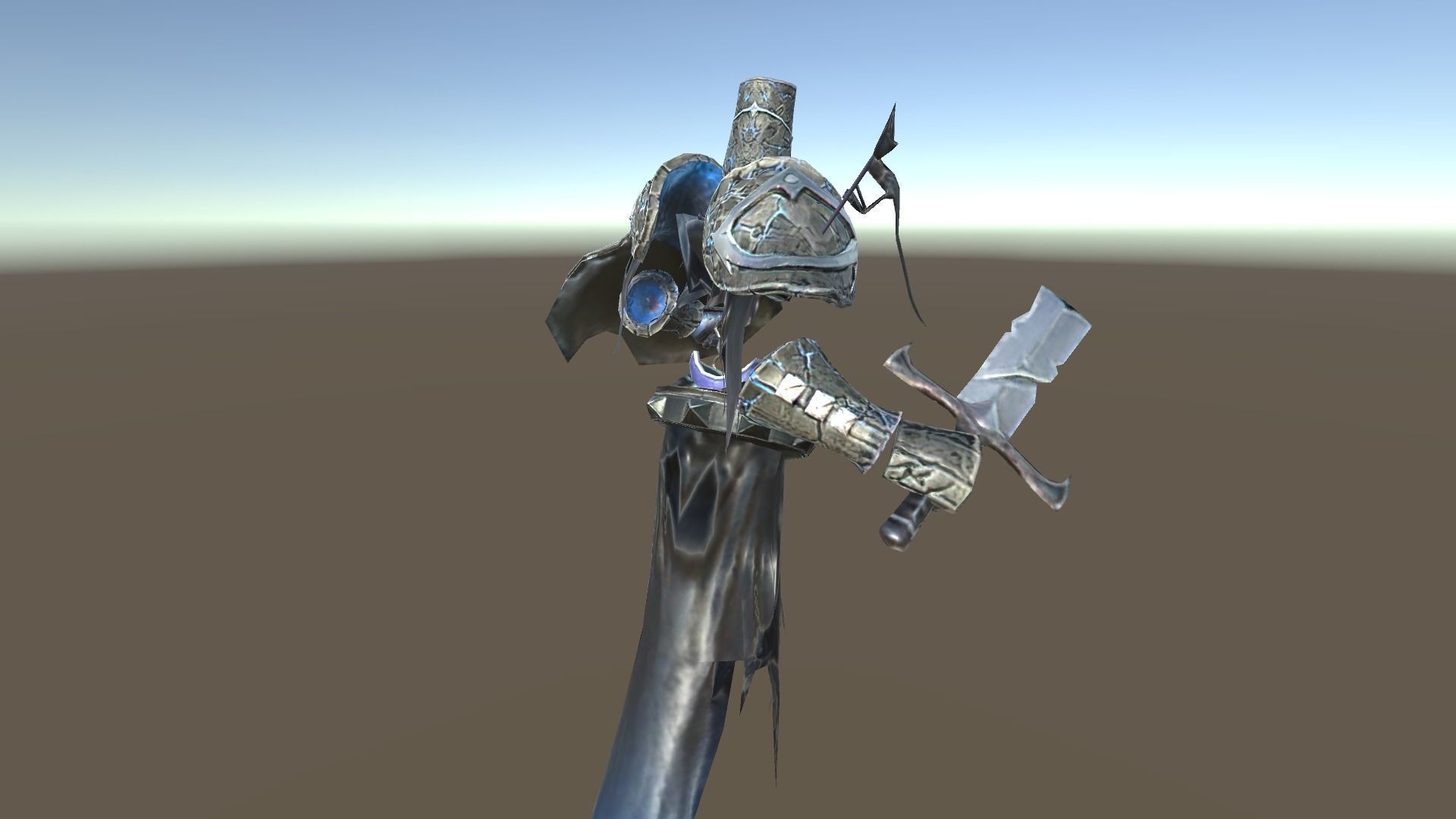 Cursed Knight Low-poly 3D model_6