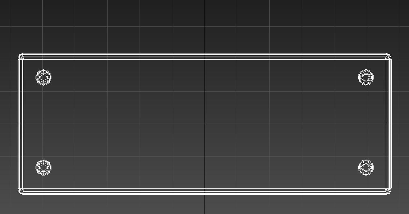 Wooden padded double pouffe 3D model_13