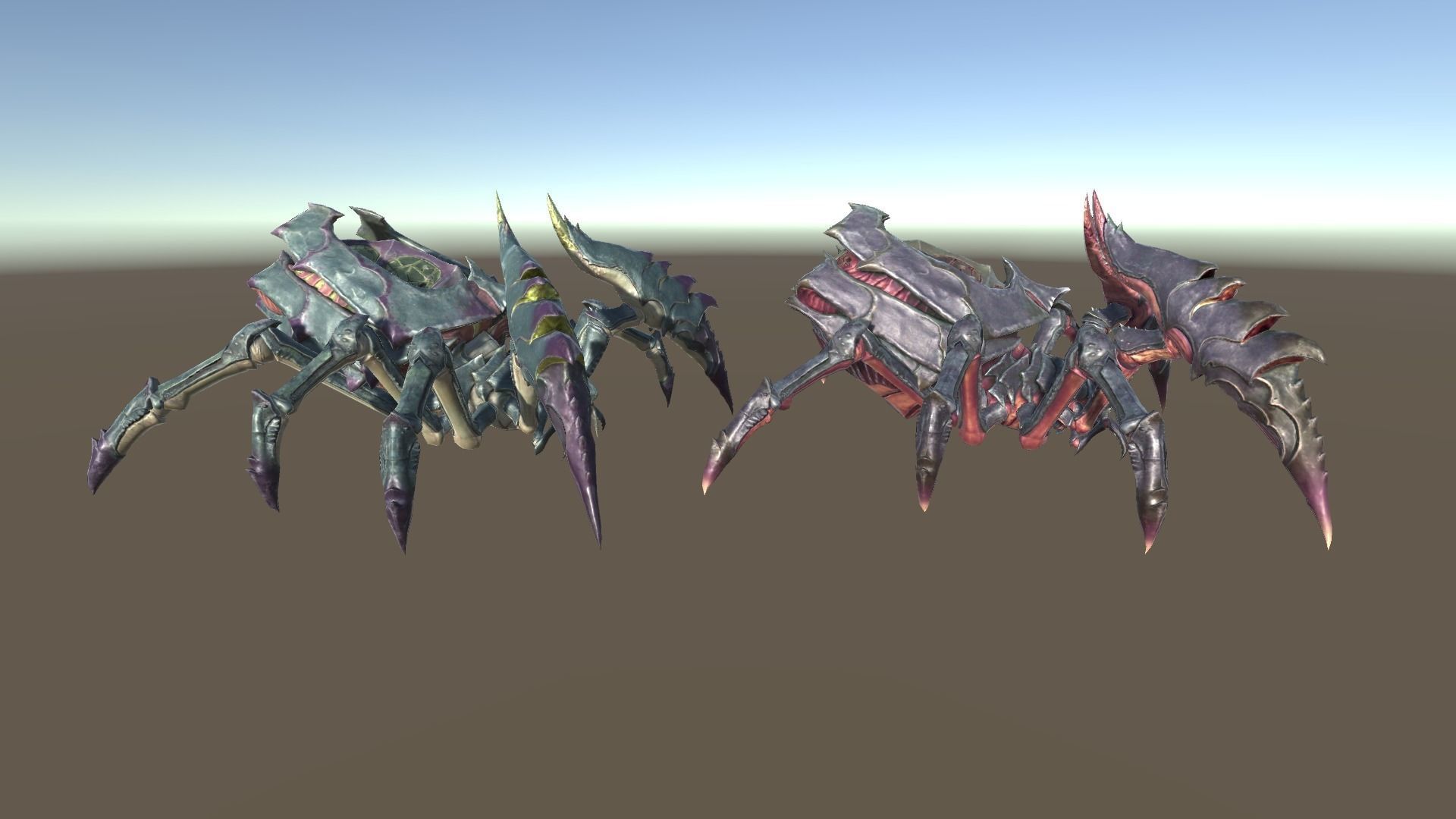 Giant Spiders Low-poly 3D model_9