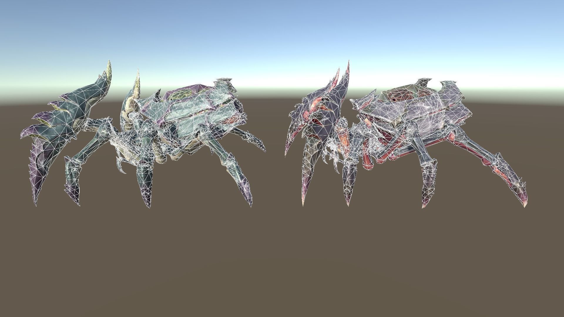 Giant Spiders Low-poly 3D model_13