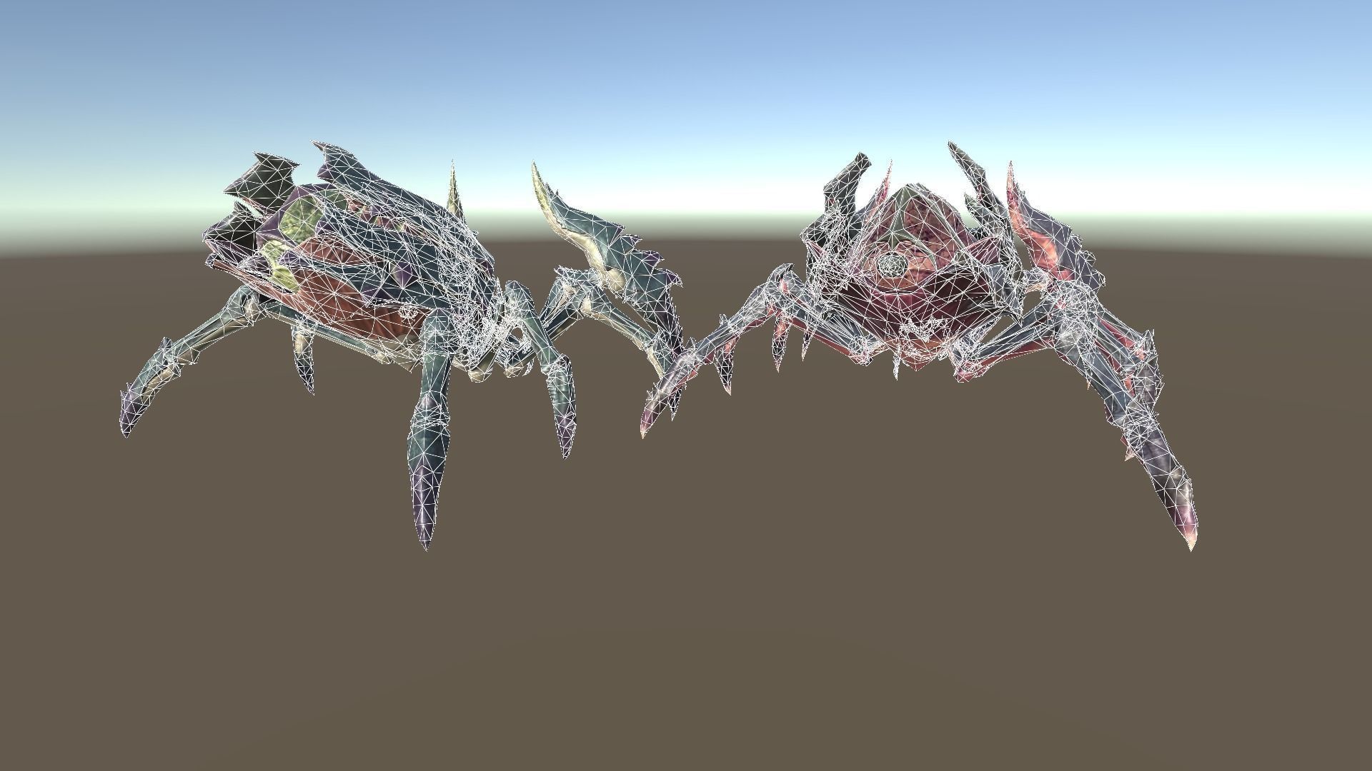 Giant Spiders Low-poly 3D model_16