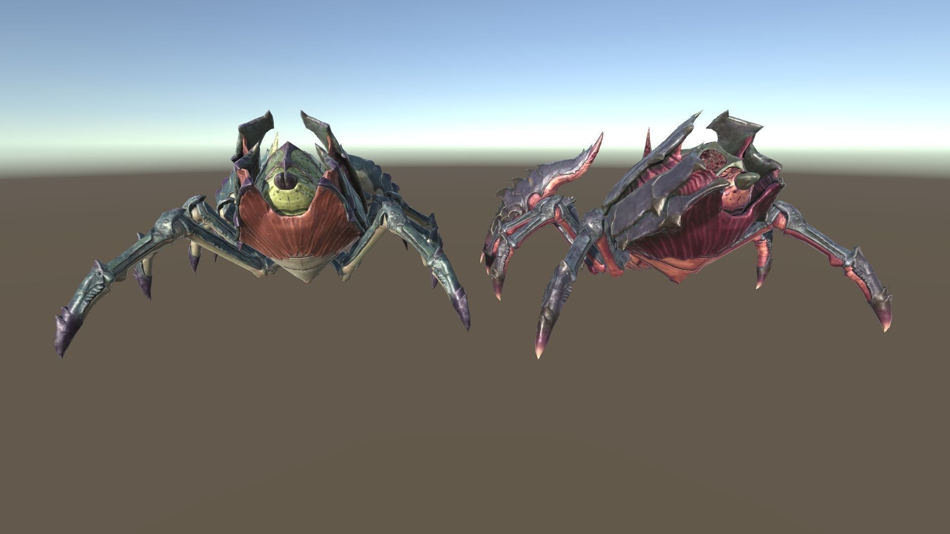 Giant Spiders Low-poly 3D model_6