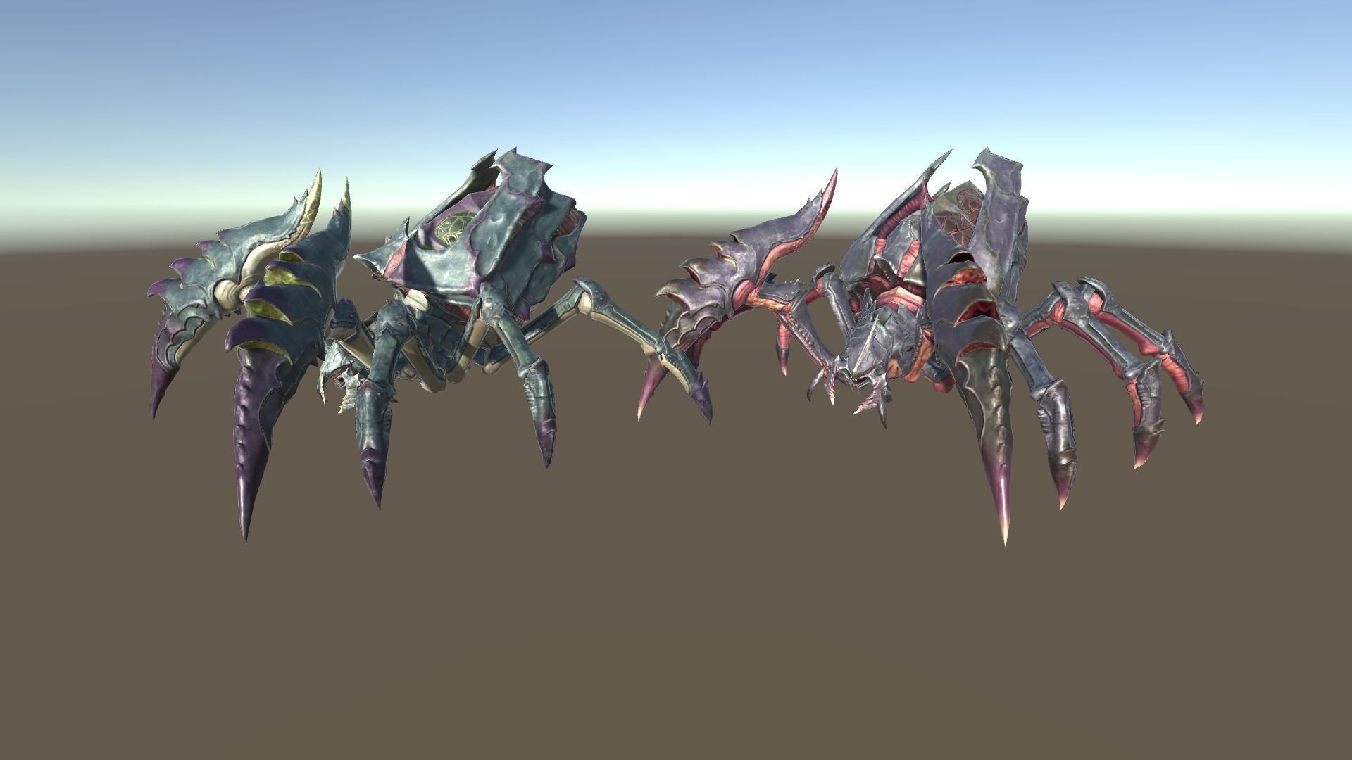 Giant Spiders Low-poly 3D model_3