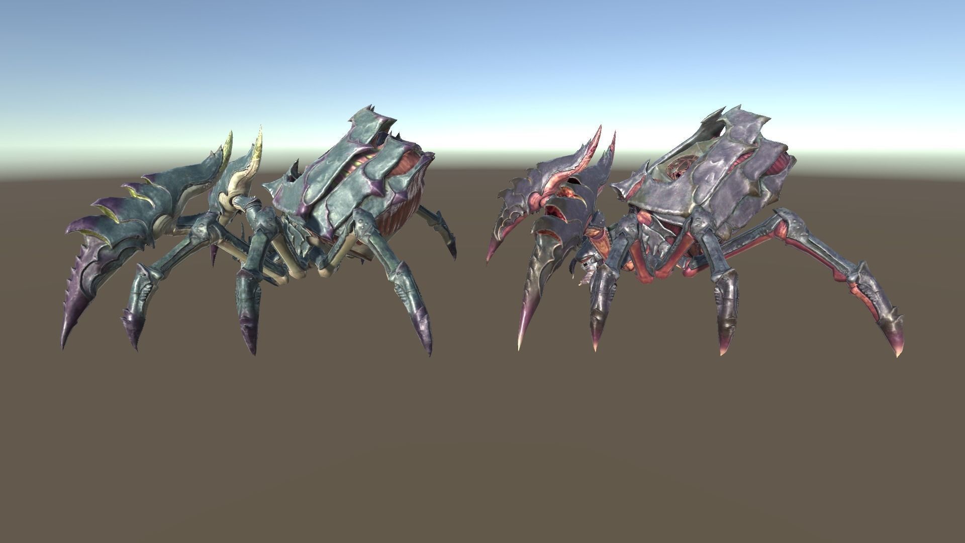 Giant Spiders Low-poly 3D model_4