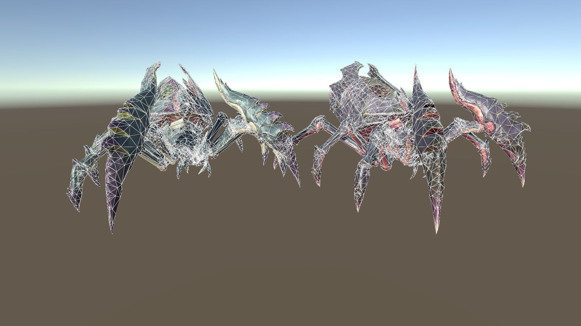 Giant Spiders Low-poly 3D model_19