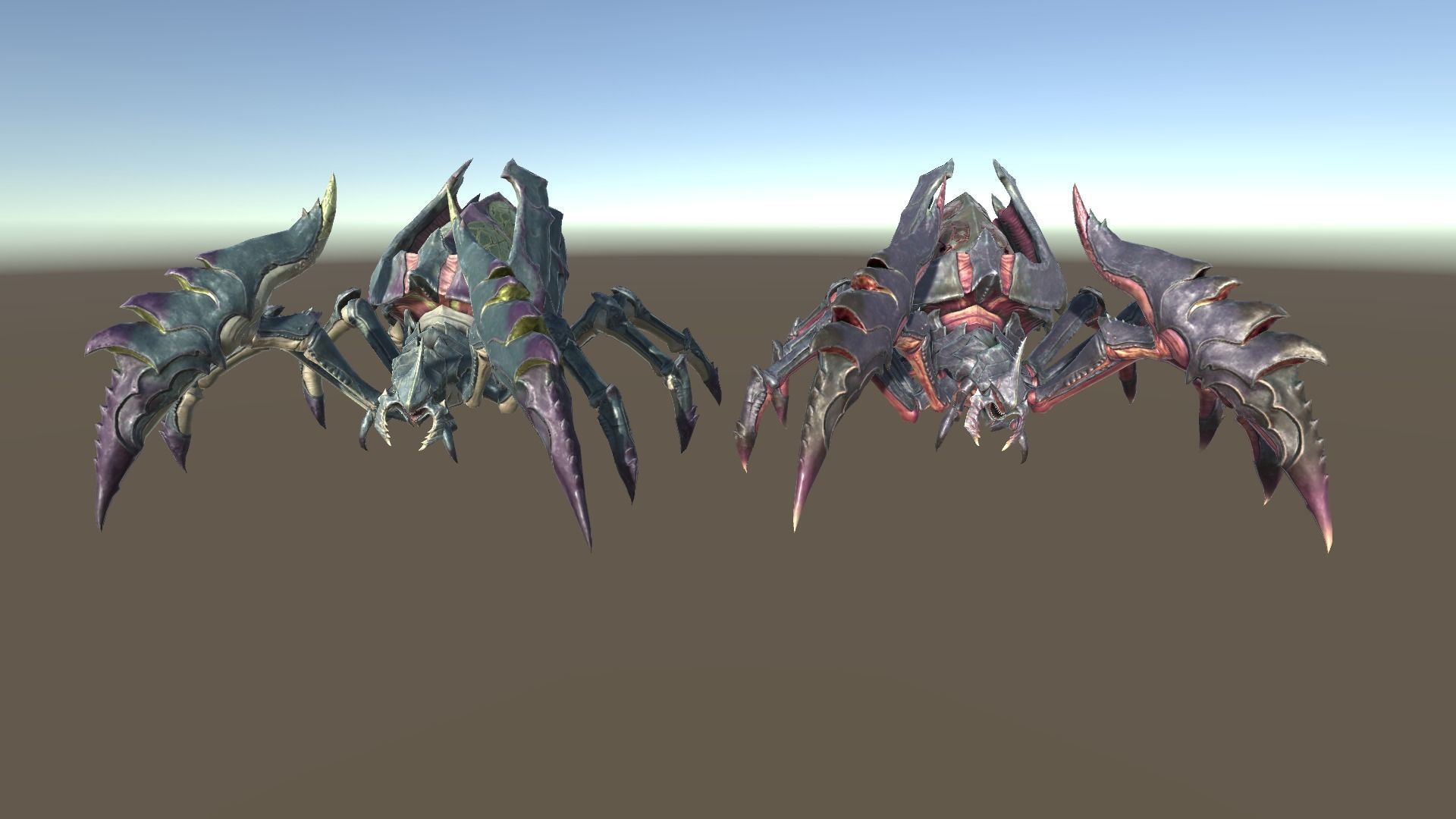 Giant Spiders Low-poly 3D model_2