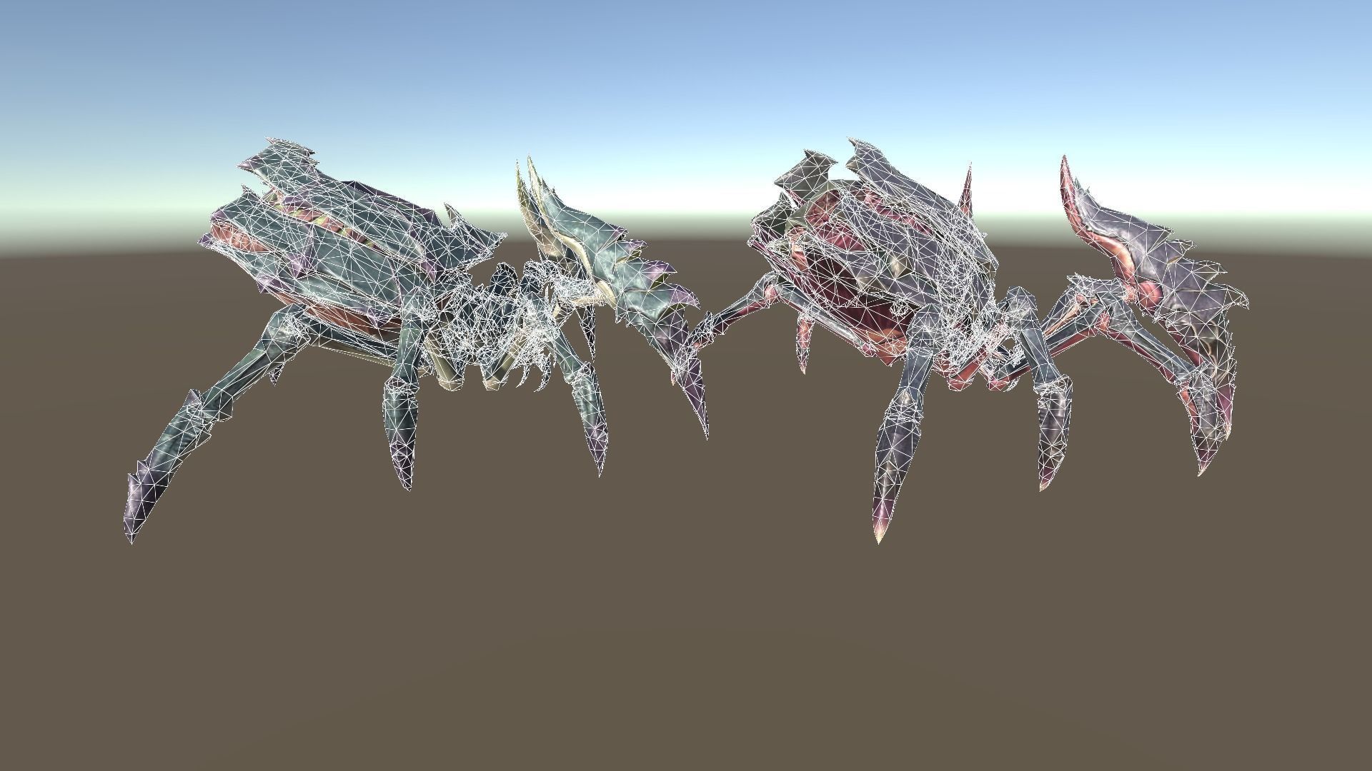 Giant Spiders Low-poly 3D model_17