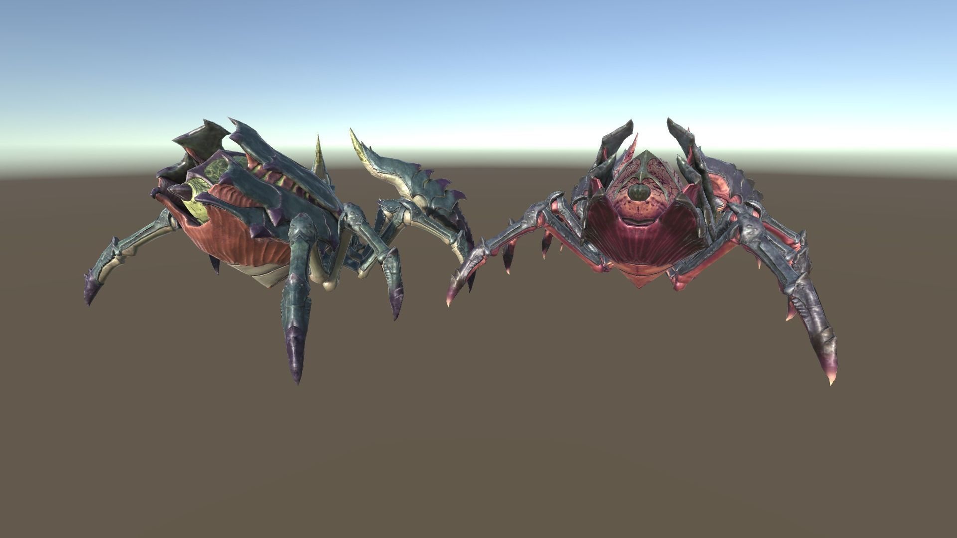 Giant Spiders Low-poly 3D model_7