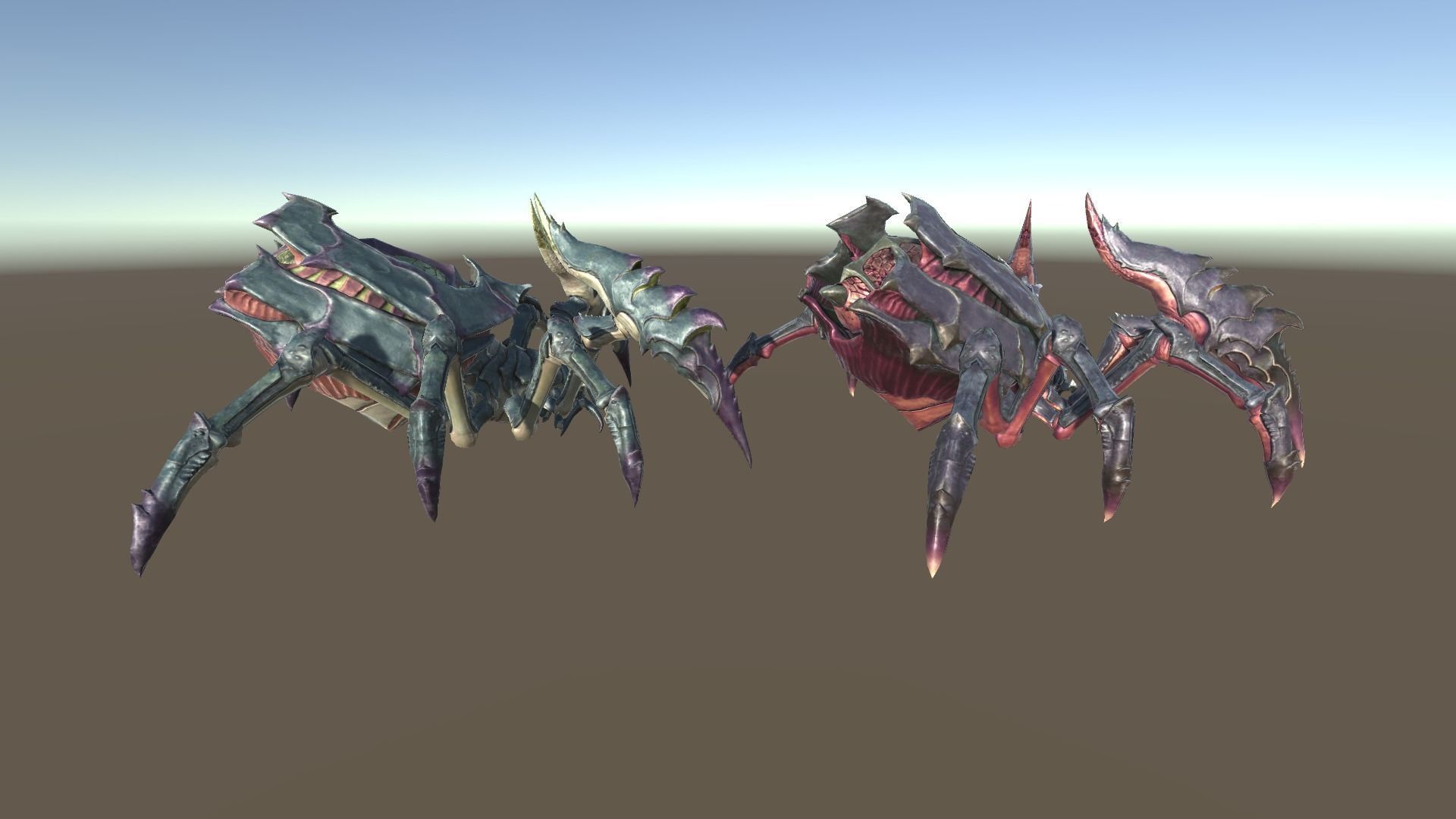 Giant Spiders Low-poly 3D model_8