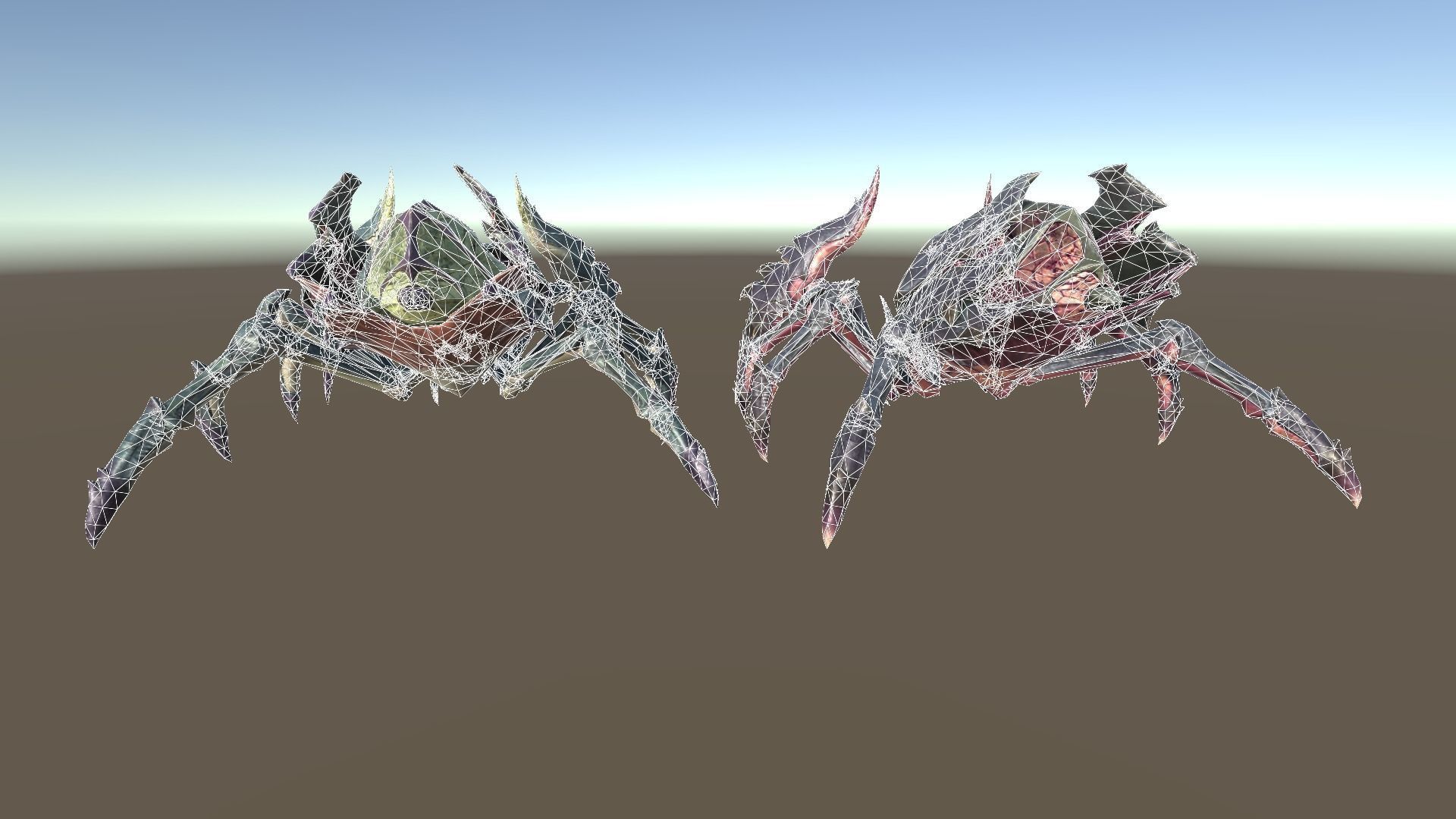 Giant Spiders Low-poly 3D model_15