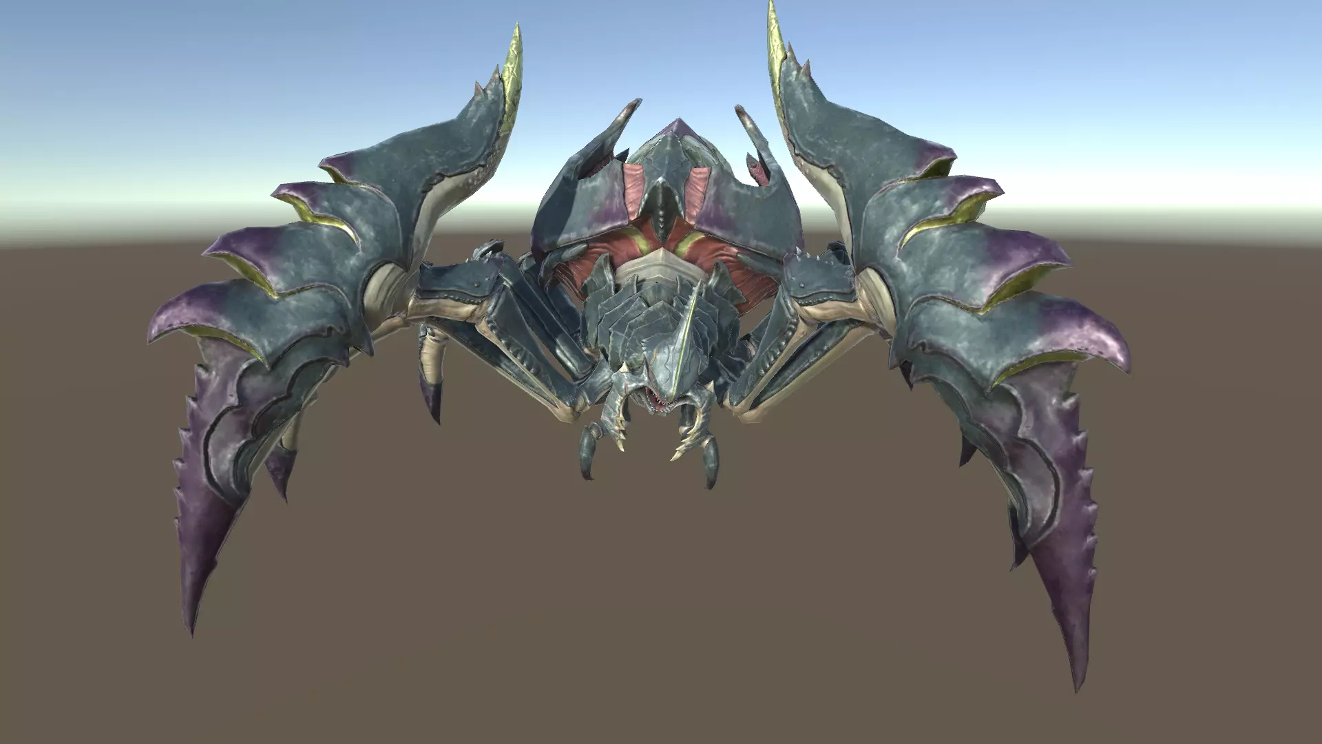 Giant Spiders Low-poly 3D model_0