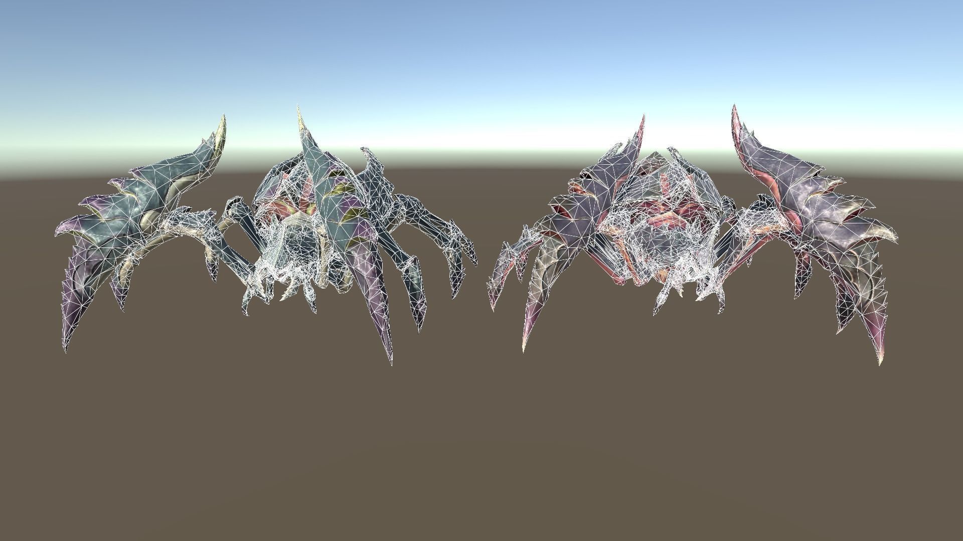 Giant Spiders Low-poly 3D model_11