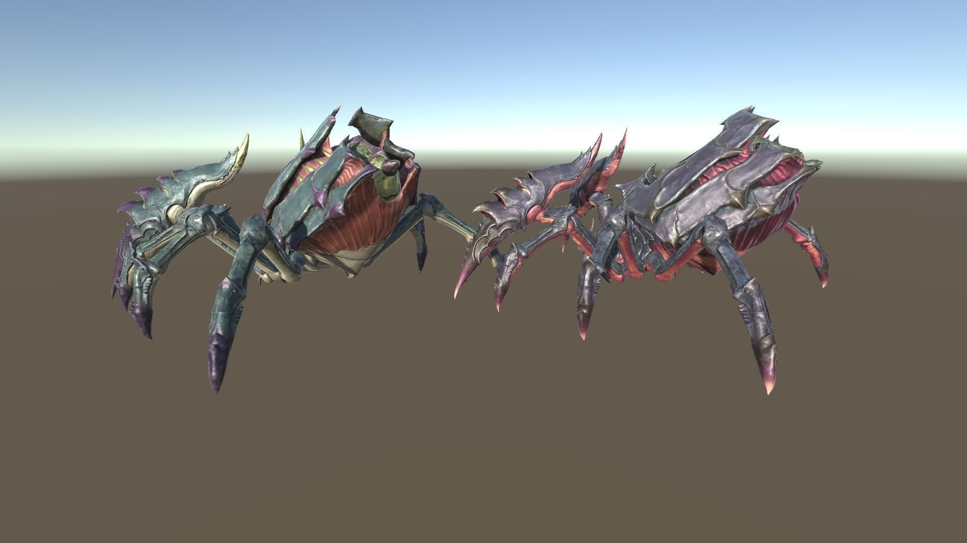 Giant Spiders Low-poly 3D model_5