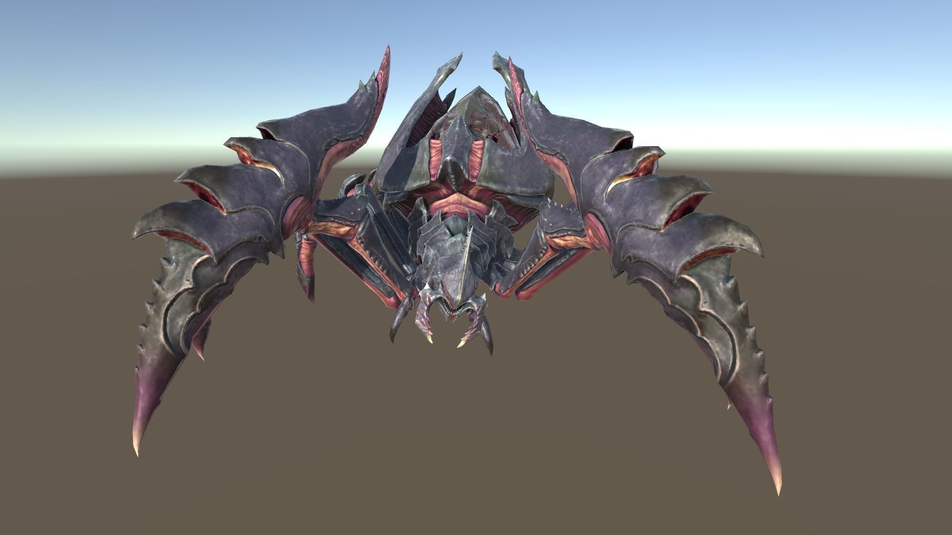 Giant Spiders Low-poly 3D model_1