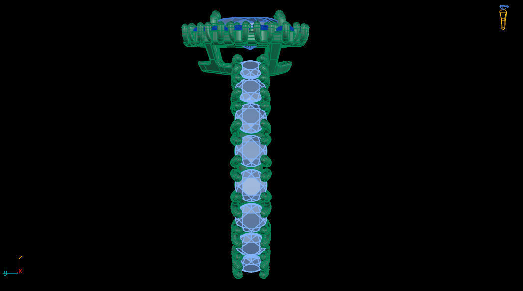 Center Pear Gem with Diamonds Ring 3D print model_9