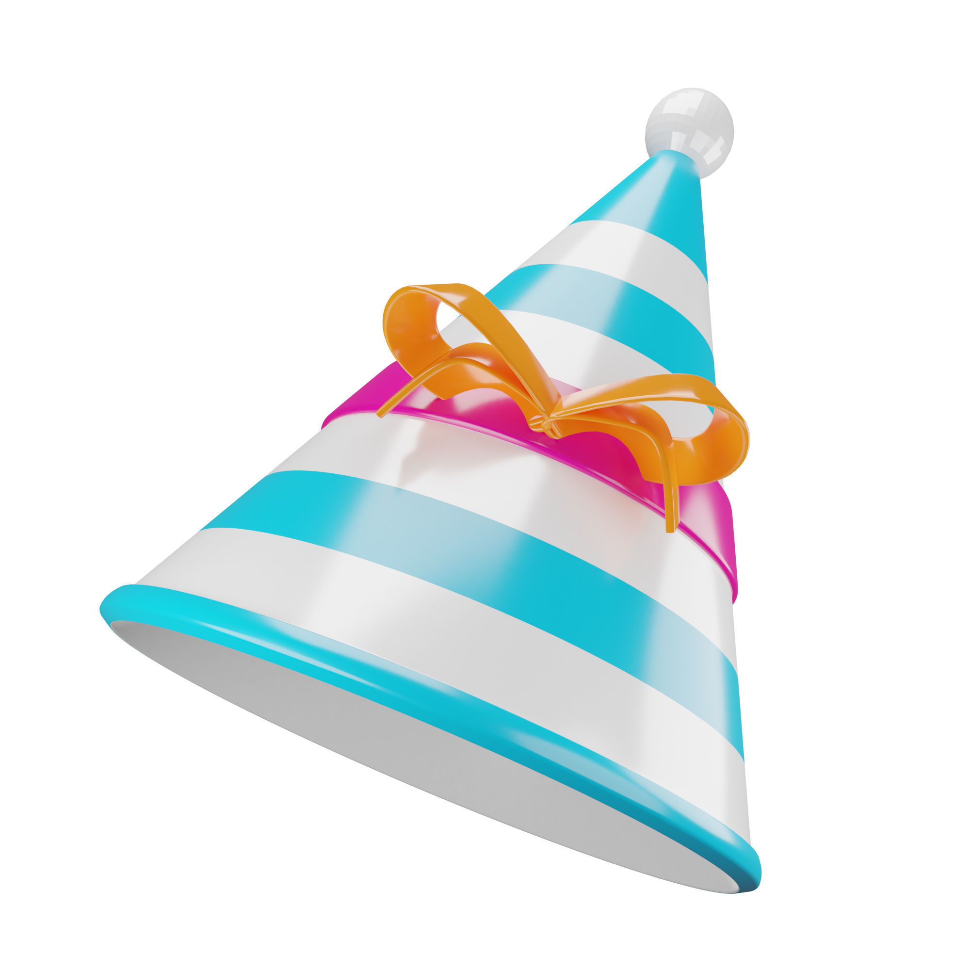 New Year Icon Pack 3D Model Low-poly 3D model_19