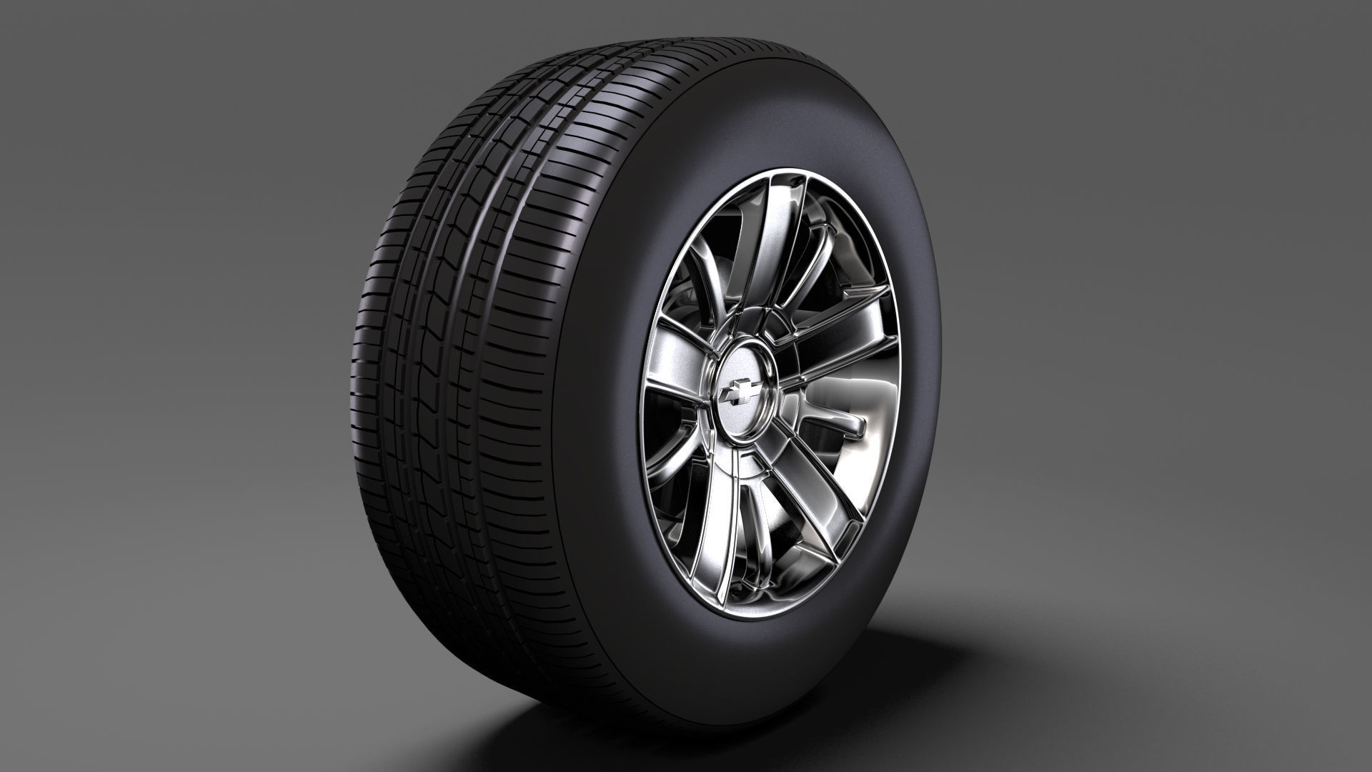 Chevrolet Silverado High Country wheel 2017 3D model_7