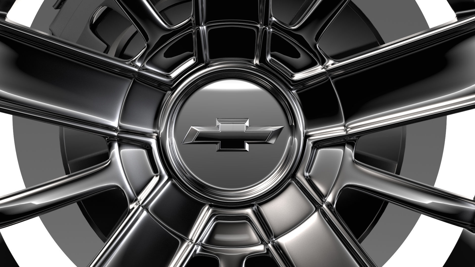 Chevrolet Silverado High Country wheel 2017 3D model_6