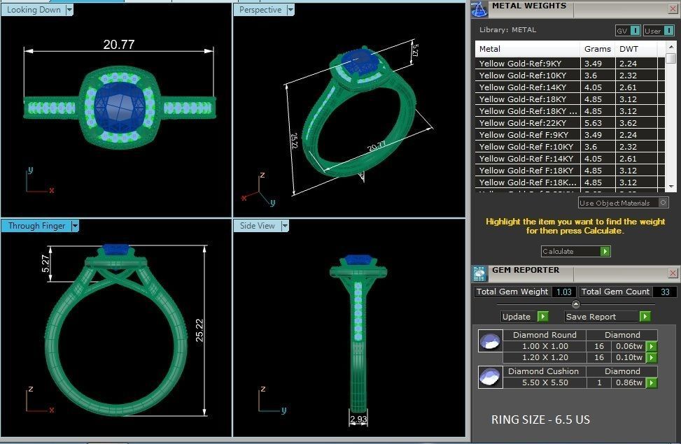 Solitaire ring model 3D print model_2