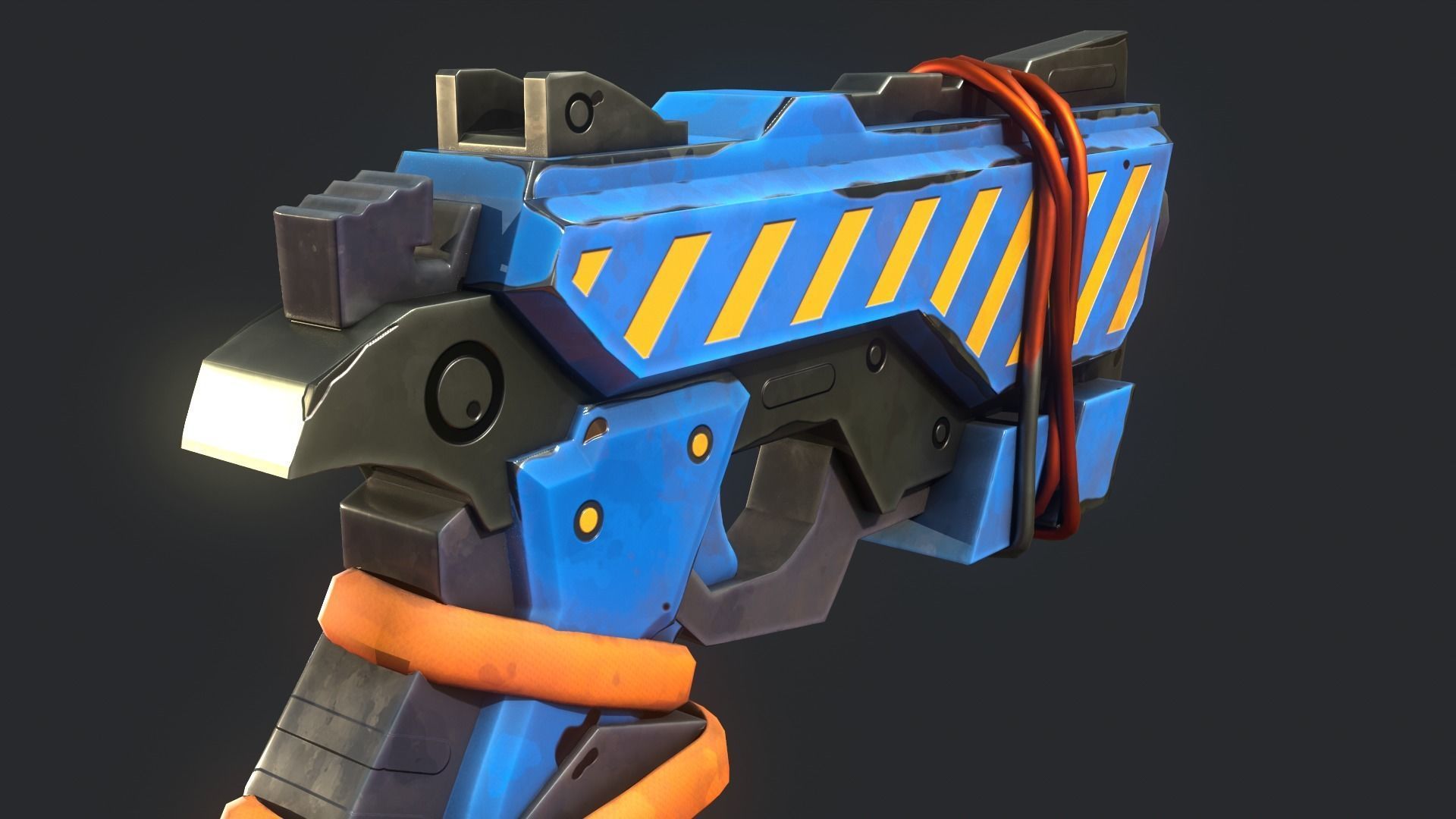 Stylized PBR Weapons Collection  Low-poly 3D model_58