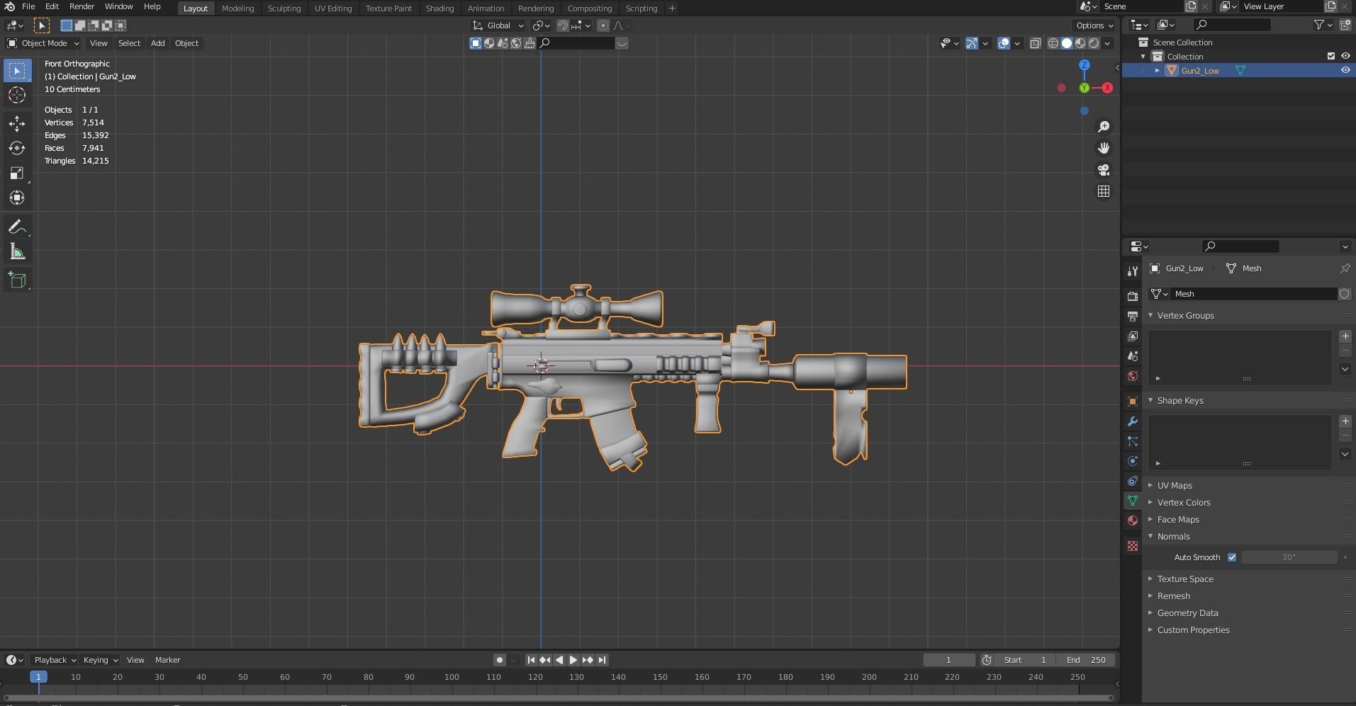 Stylized PBR Weapons Collection  Low-poly 3D model_101