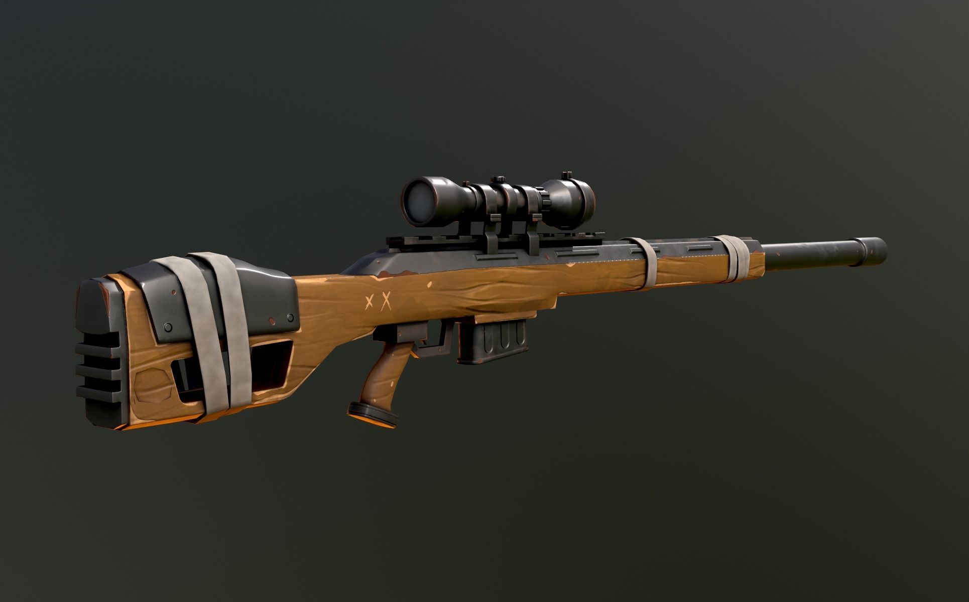 Stylized PBR Weapons Collection  Low-poly 3D model_68