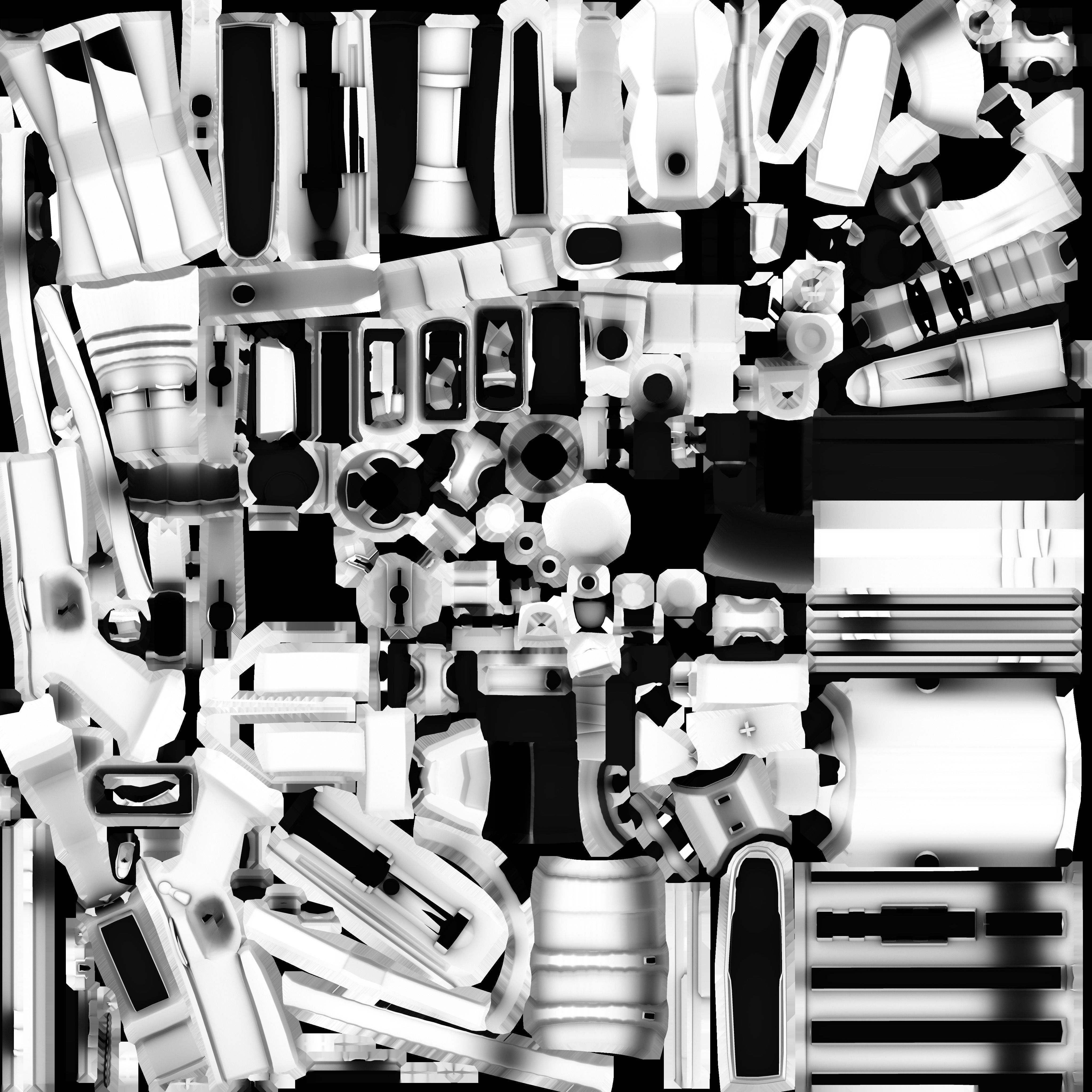 Stylized PBR Weapons Collection  Low-poly 3D model_146