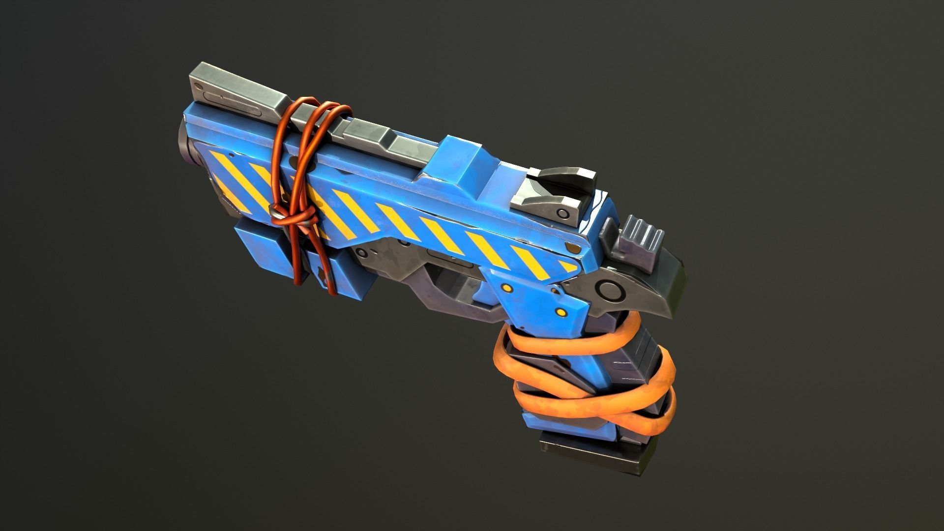 Stylized PBR Weapons Collection  Low-poly 3D model_61