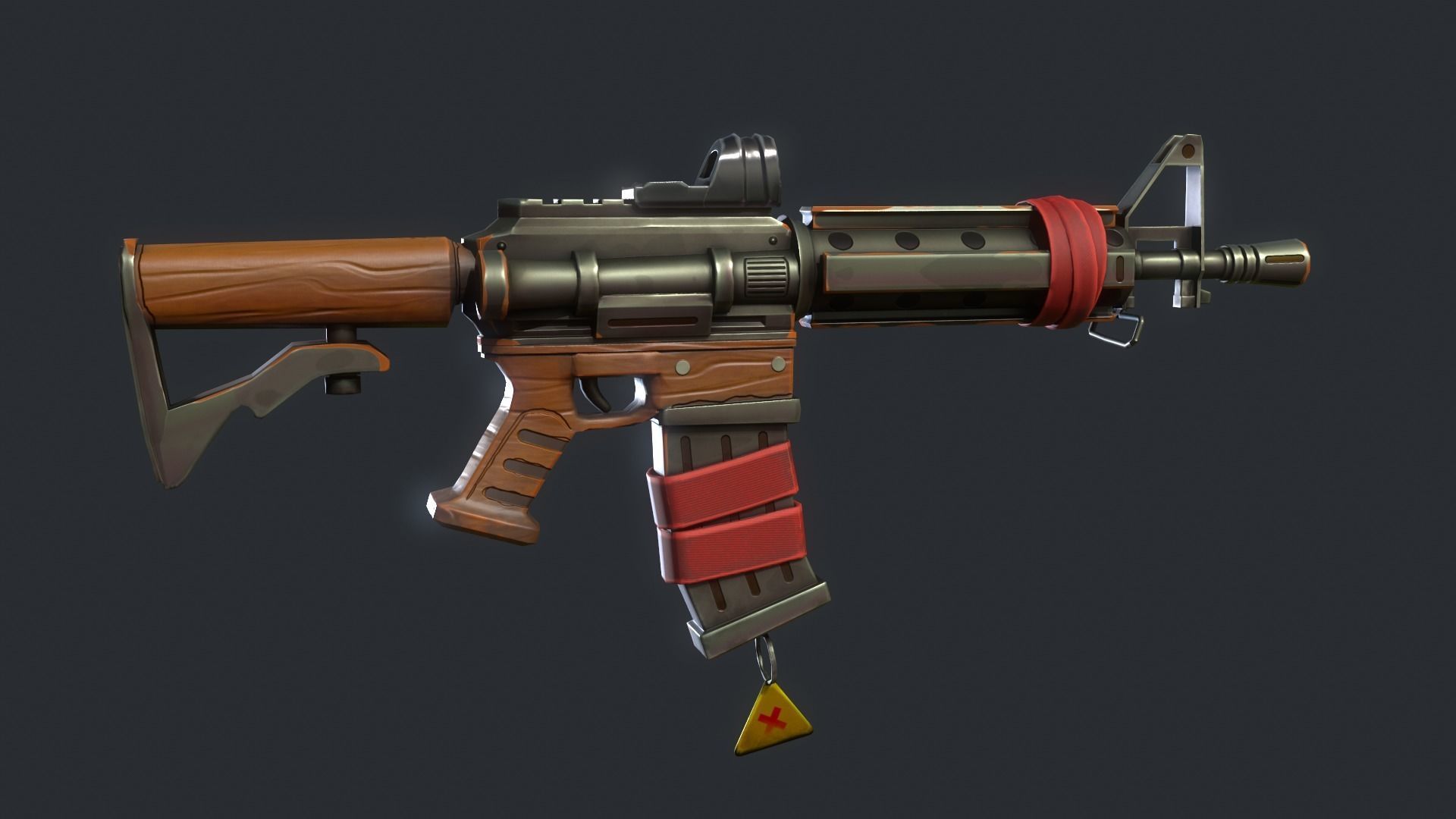 Stylized PBR Weapons Collection  Low-poly 3D model_28