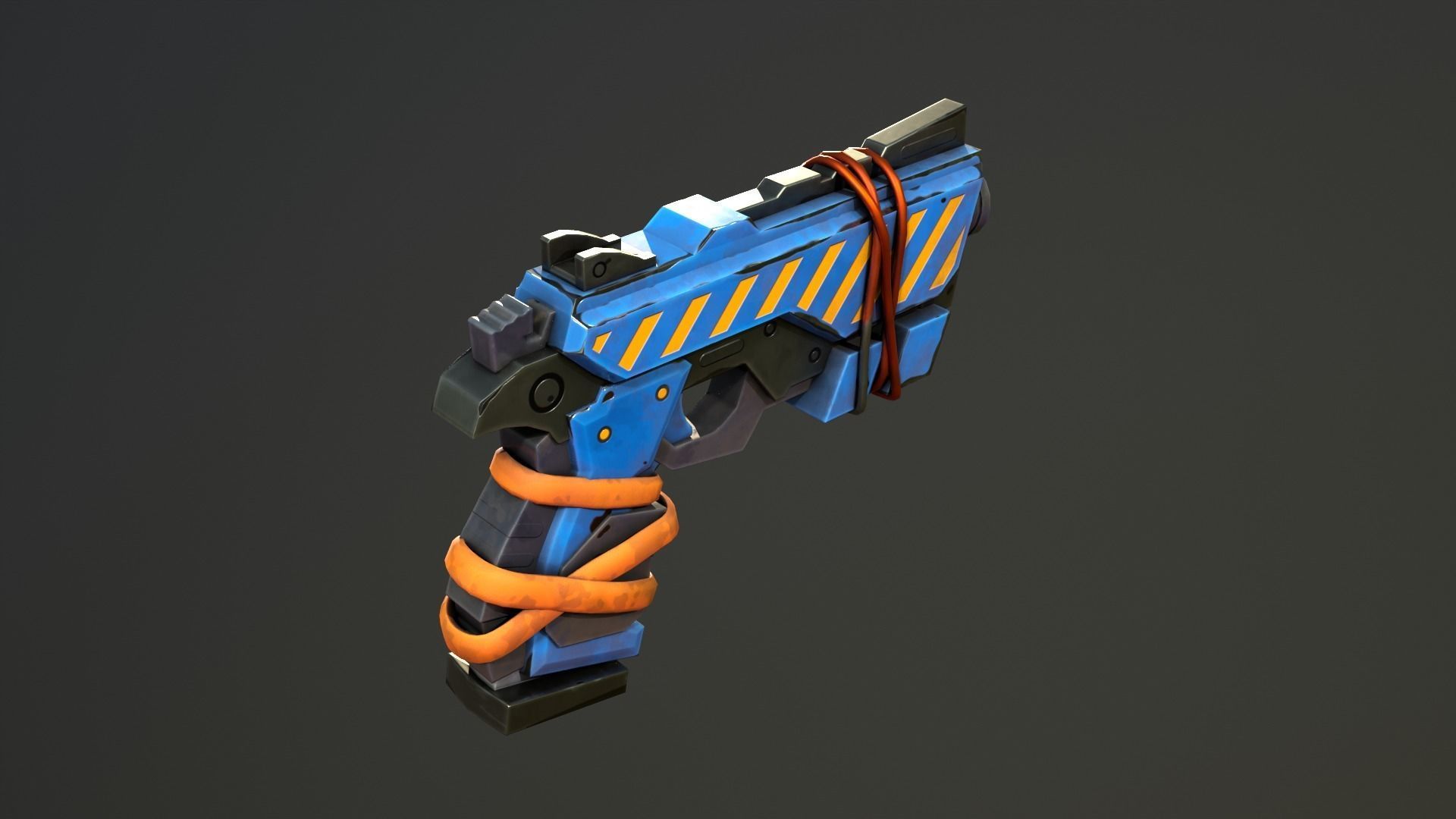 Stylized PBR Weapons Collection  Low-poly 3D model_64
