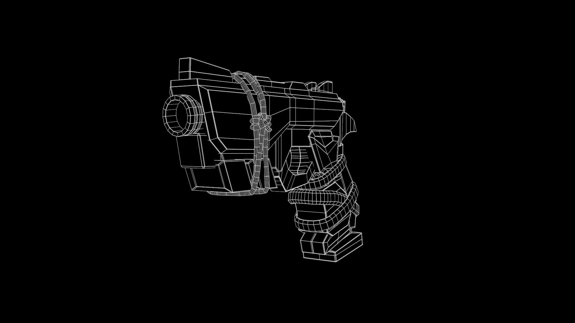 Stylized PBR Weapons Collection  Low-poly 3D model_120