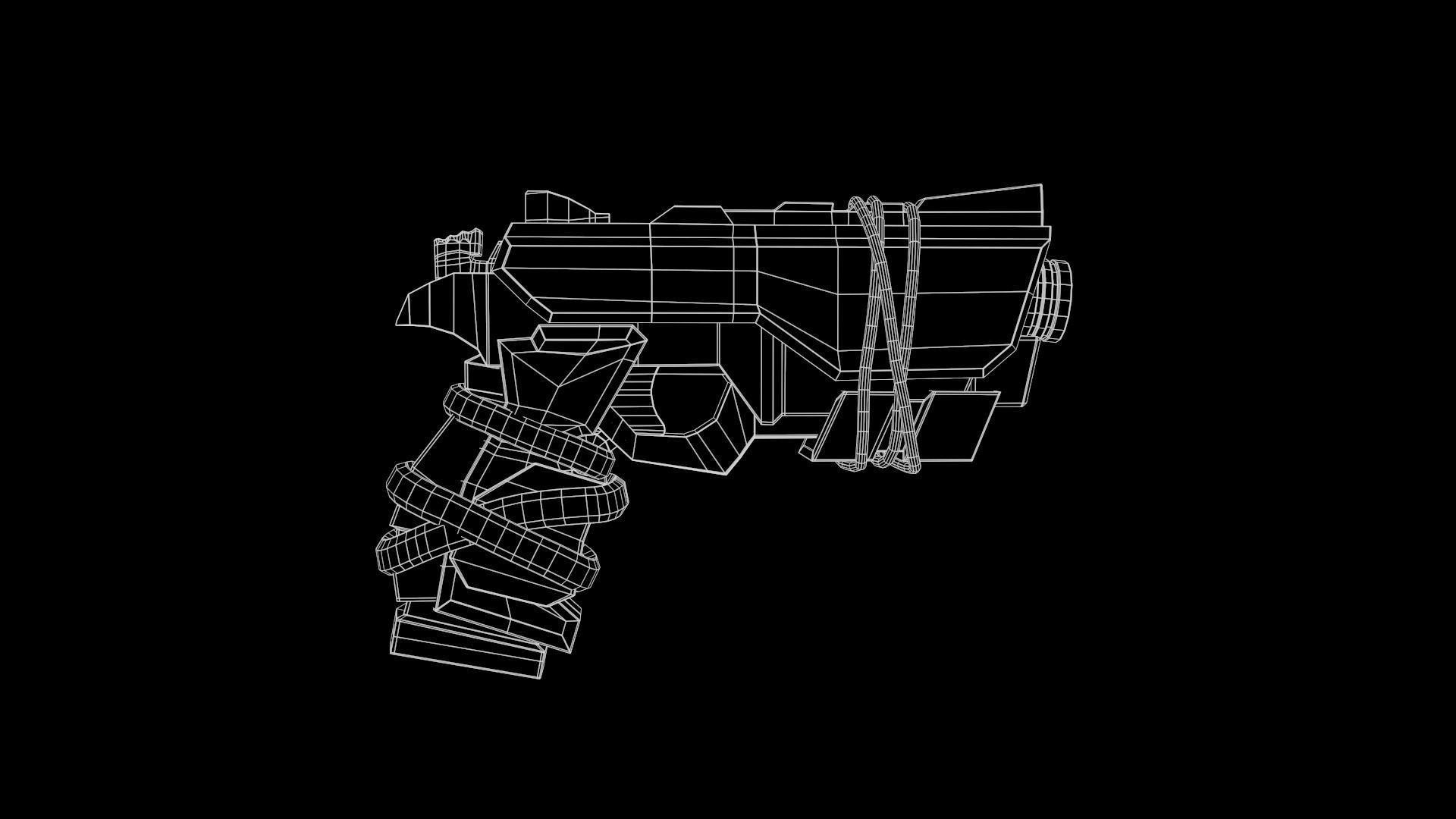 Stylized PBR Weapons Collection  Low-poly 3D model_119