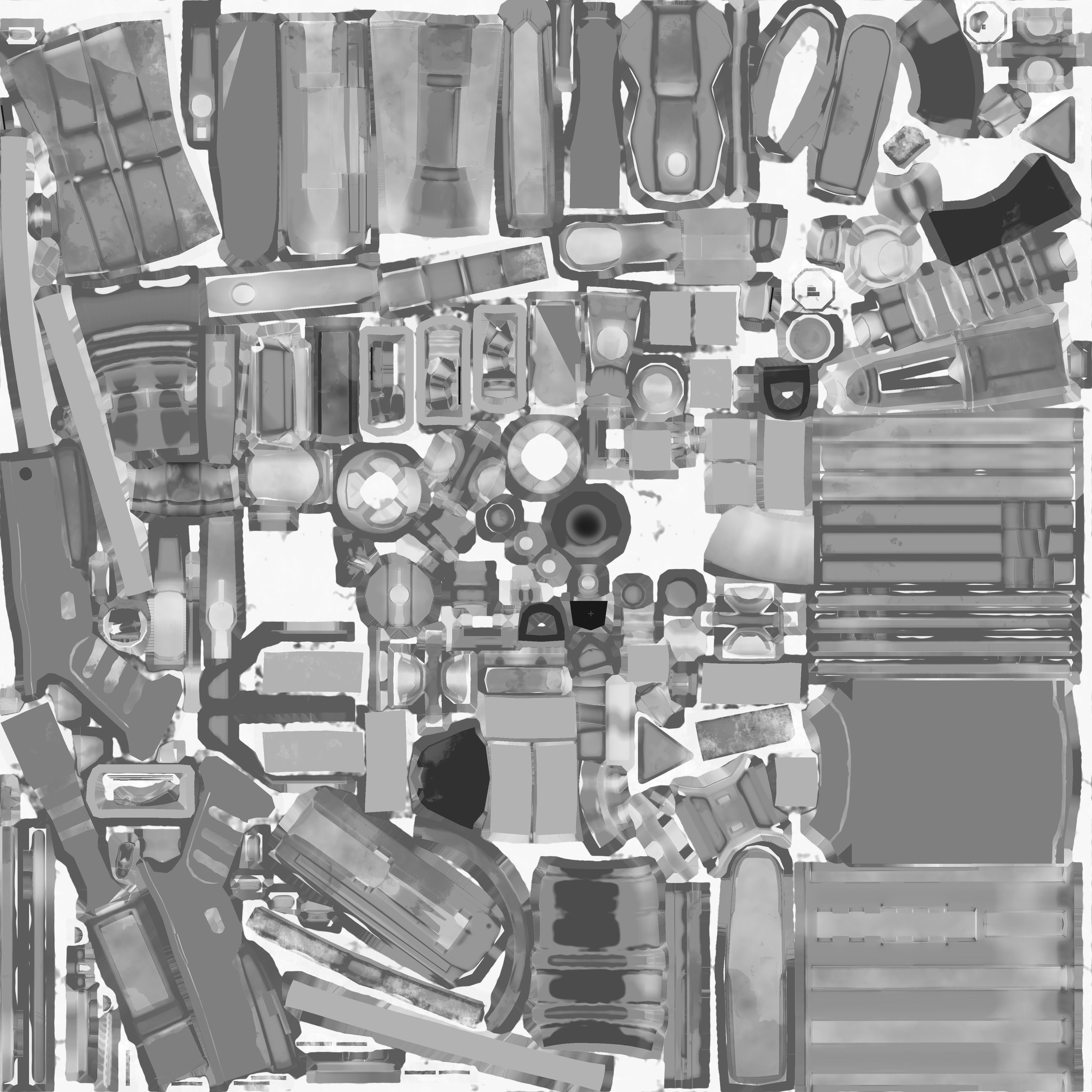 Stylized PBR Weapons Collection  Low-poly 3D model_143