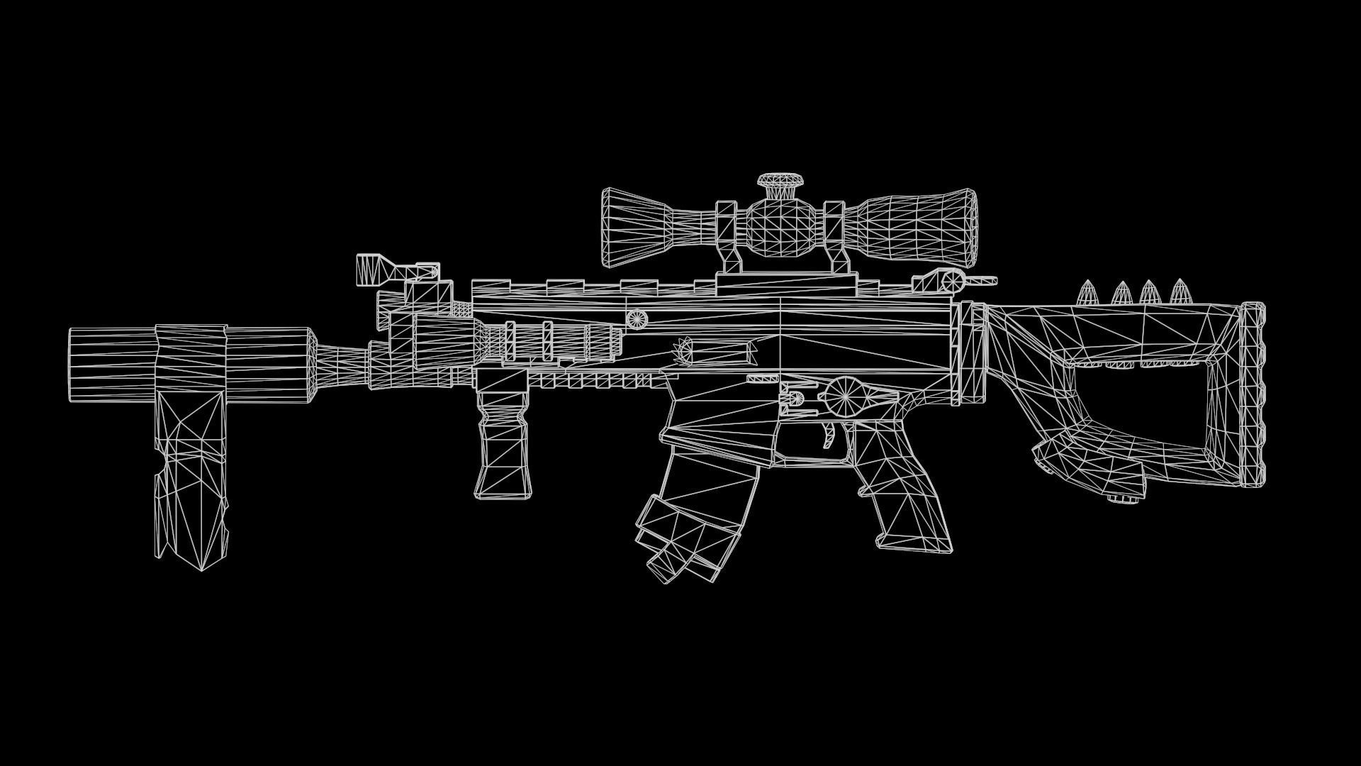 Stylized PBR Weapons Collection  Low-poly 3D model_100