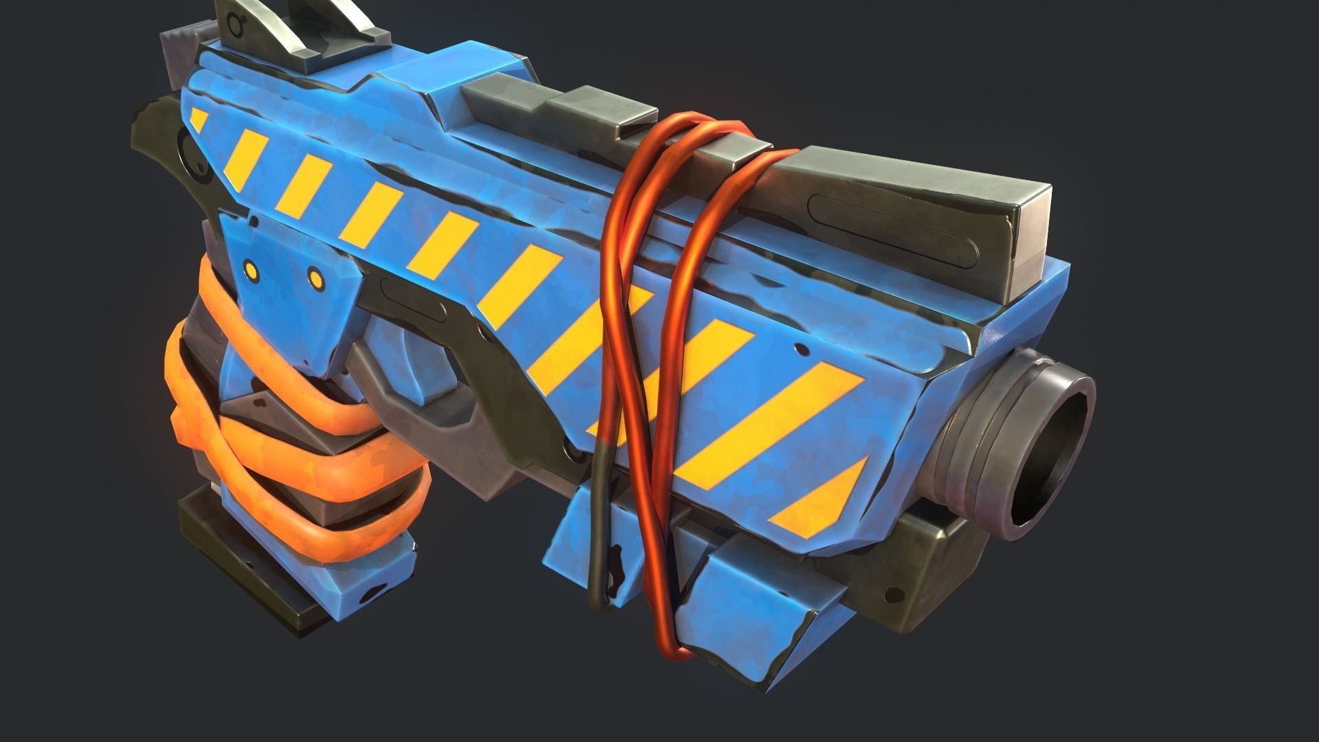 Stylized PBR Weapons Collection  Low-poly 3D model_60