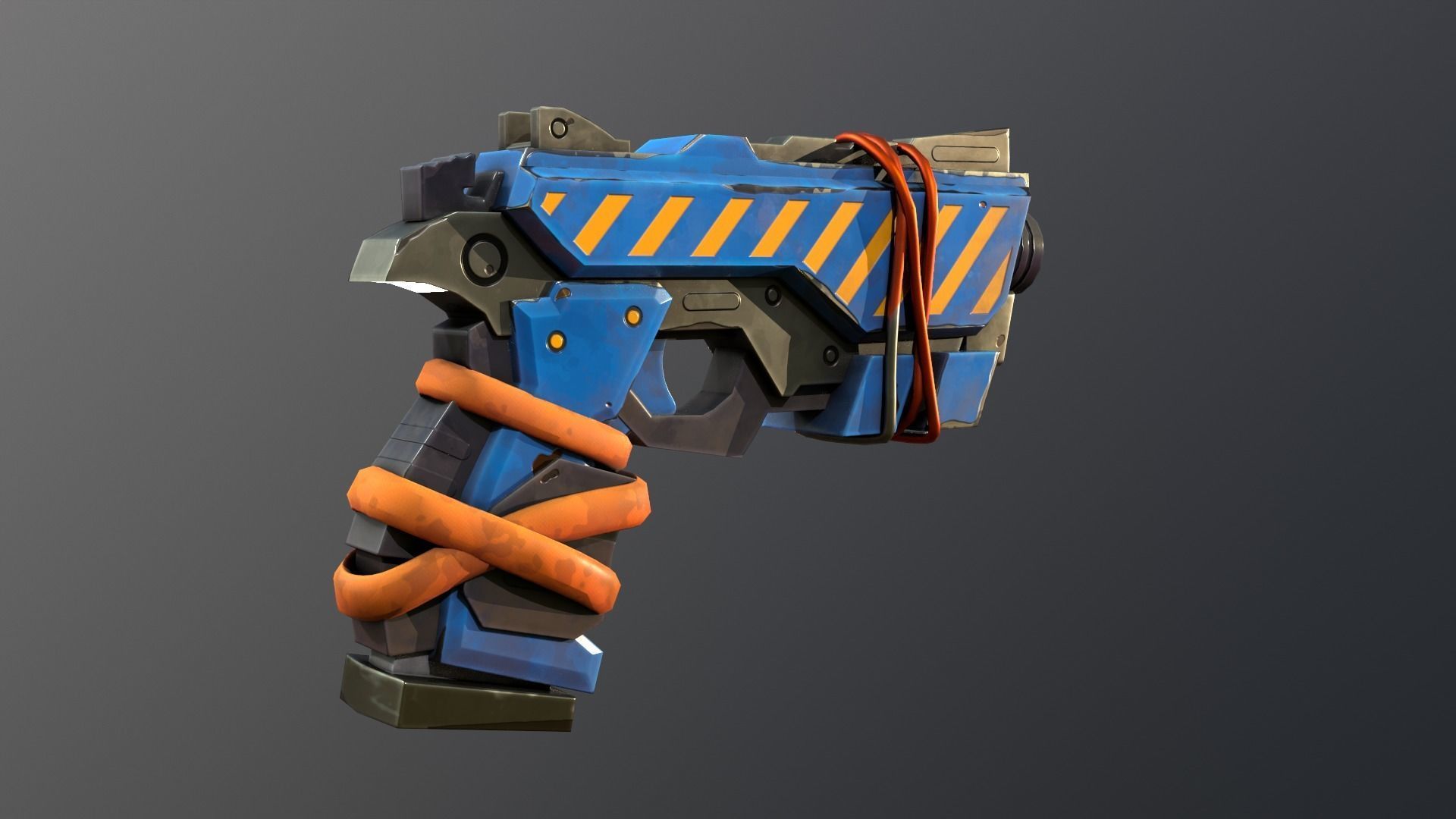 Stylized PBR Weapons Collection  Low-poly 3D model_63
