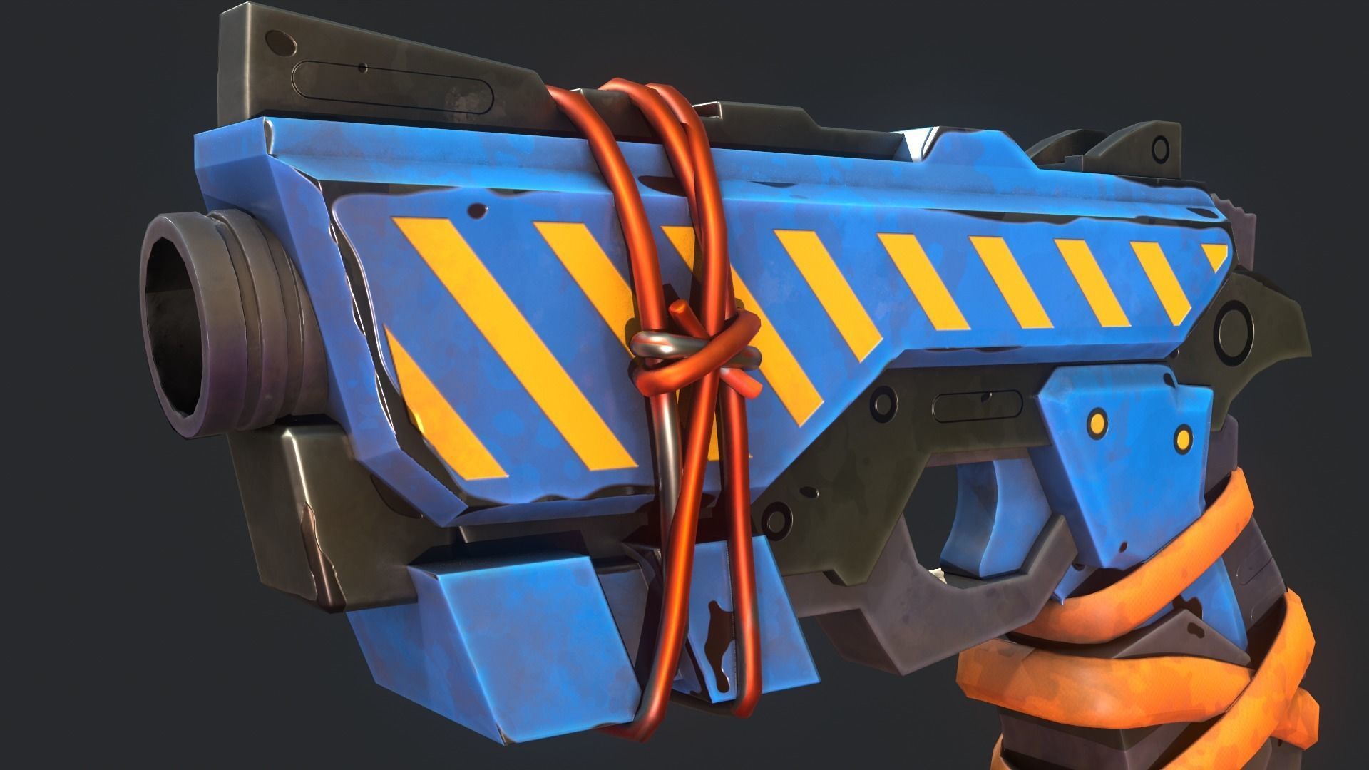 Stylized PBR Weapons Collection  Low-poly 3D model_57