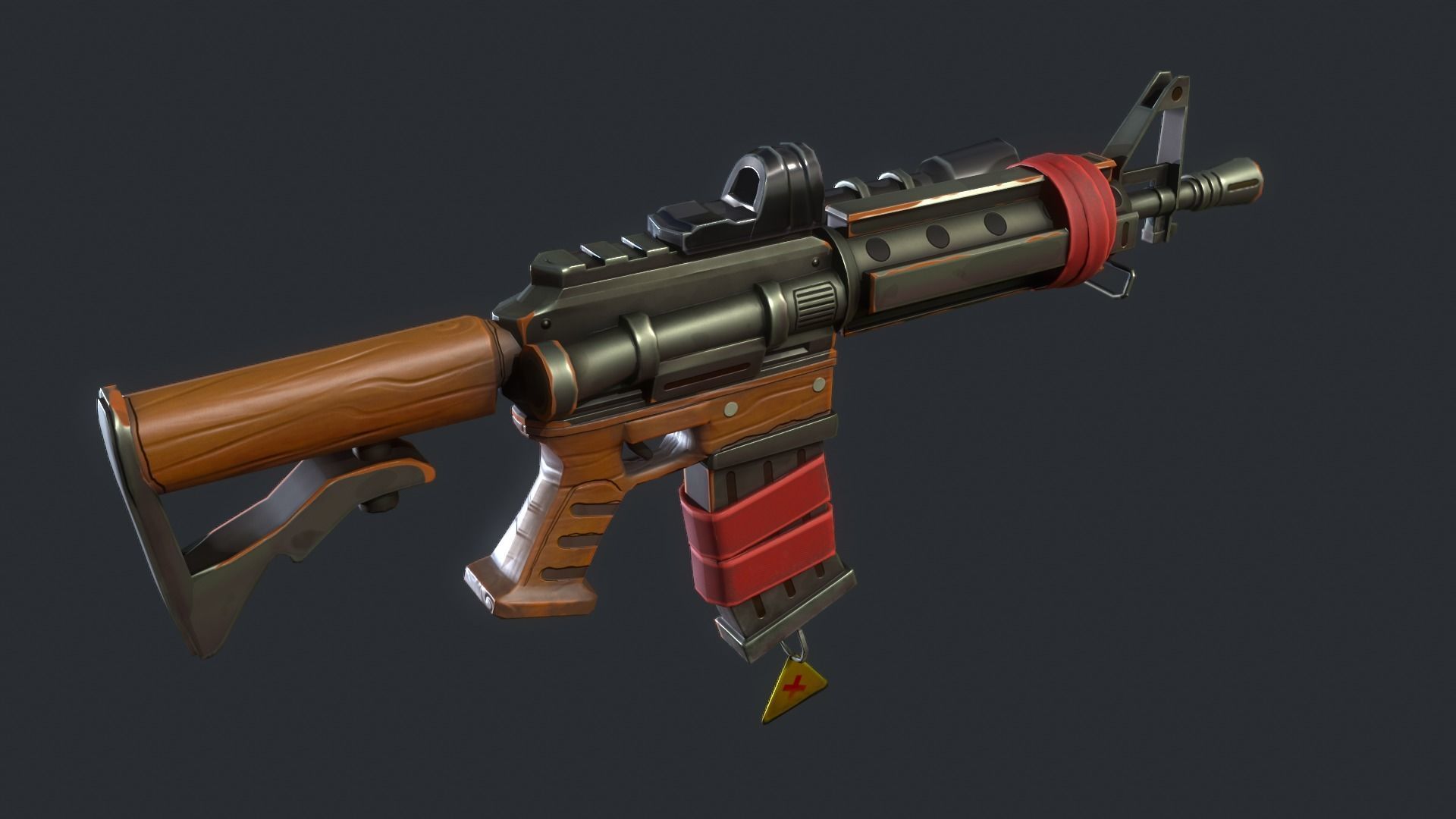 Stylized PBR Weapons Collection  Low-poly 3D model_38