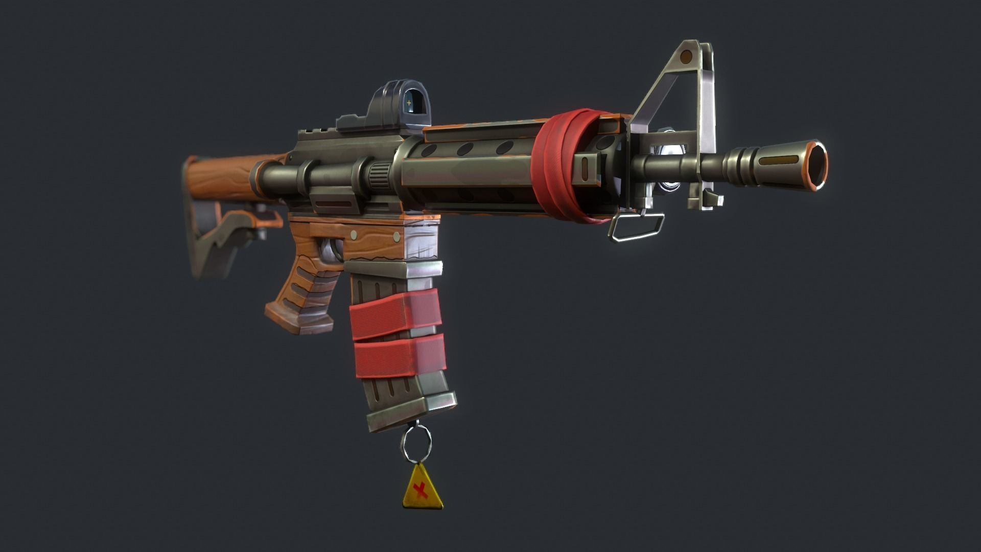 Stylized PBR Weapons Collection  Low-poly 3D model_34