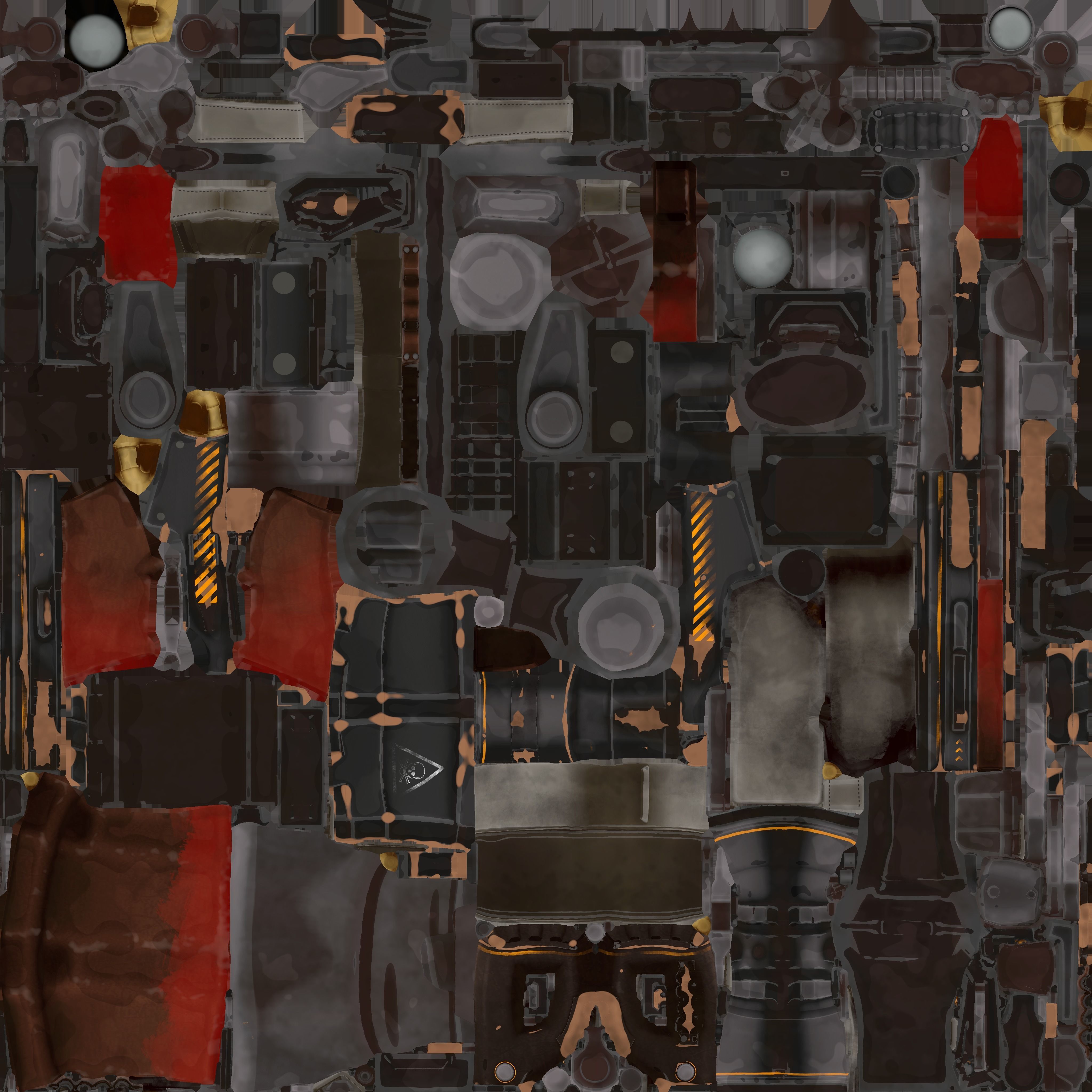 Stylized PBR Weapons Collection  Low-poly 3D model_142