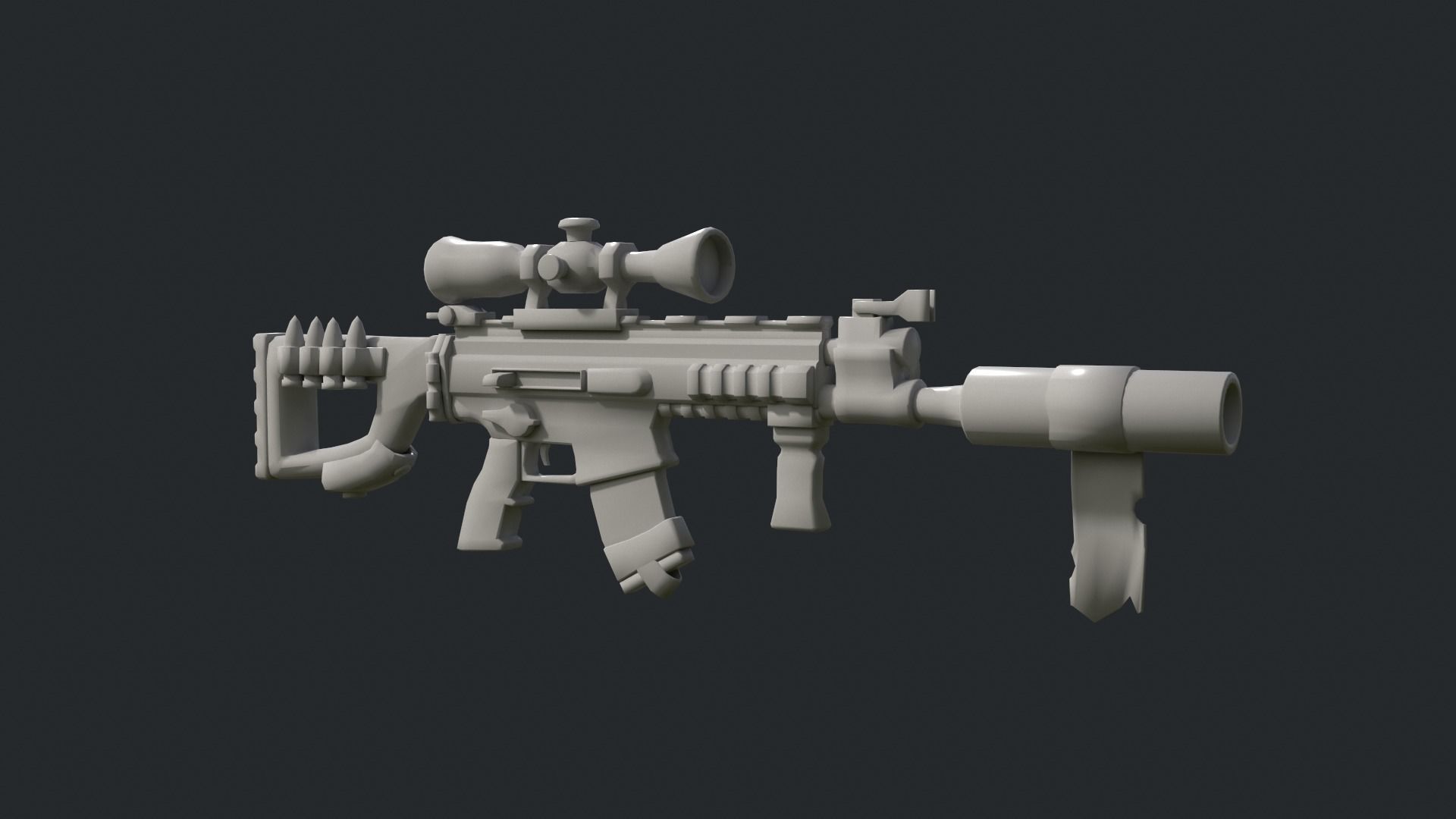 Stylized PBR Weapons Collection  Low-poly 3D model_96