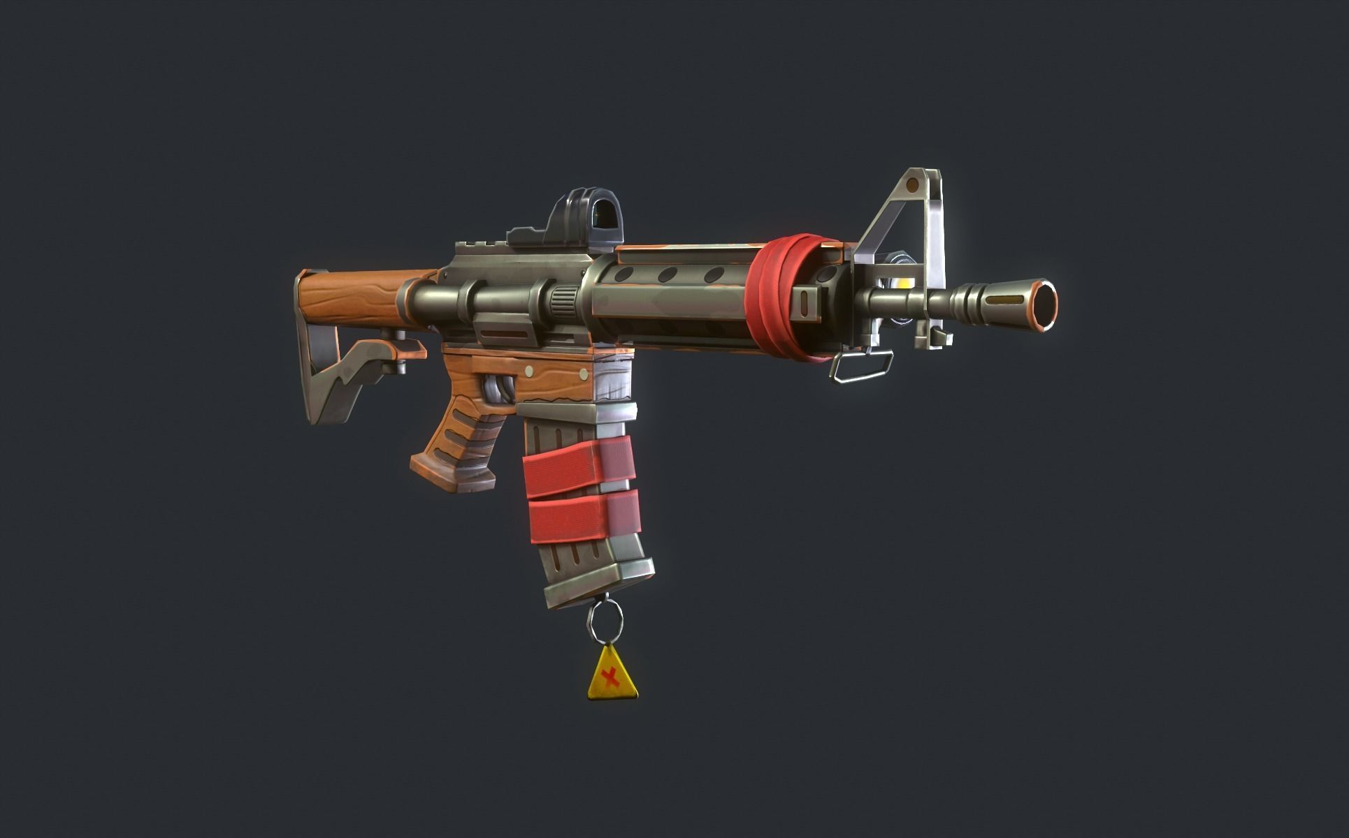 Stylized PBR Weapons Collection  Low-poly 3D model_25