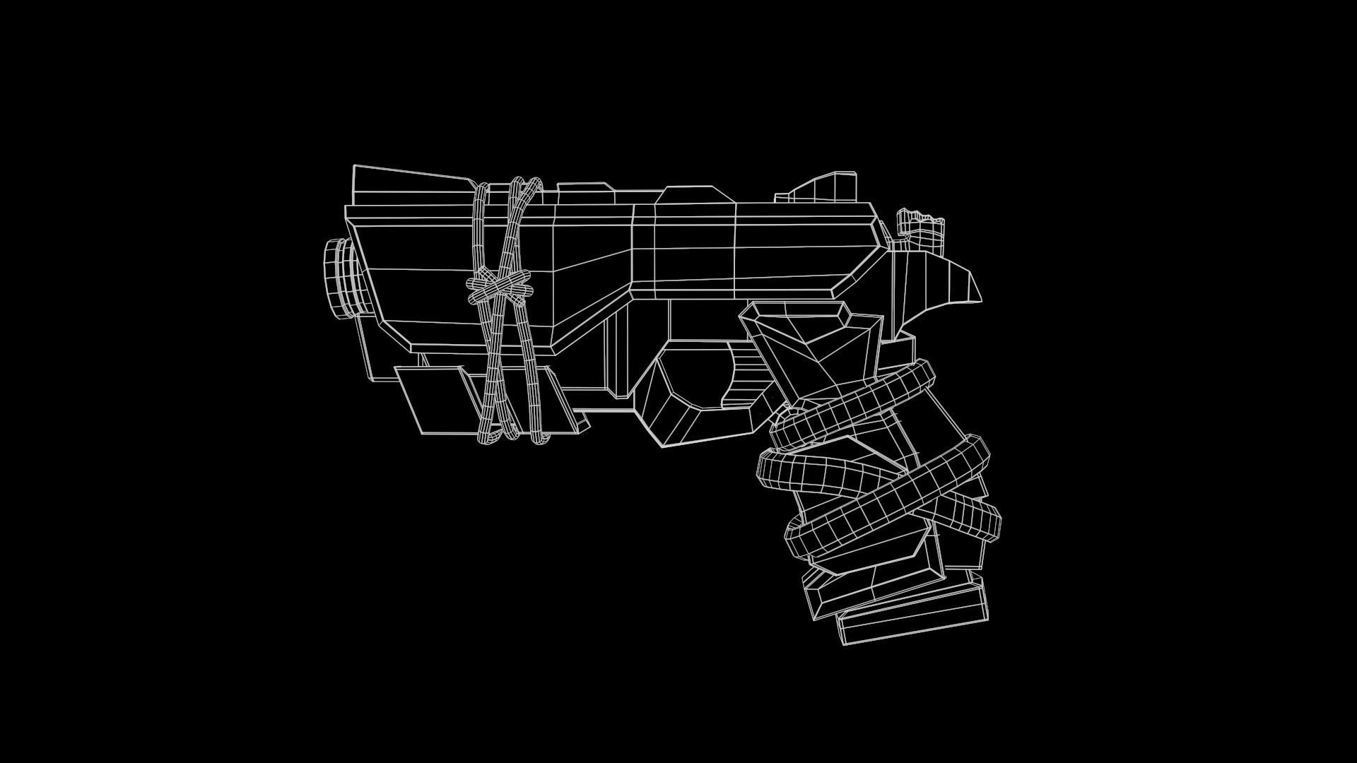 Stylized PBR Weapons Collection  Low-poly 3D model_118