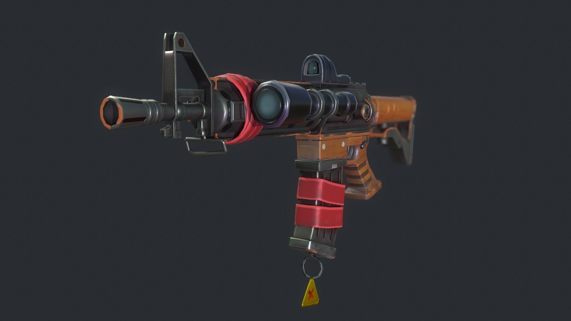 Stylized PBR Weapons Collection  Low-poly 3D model_33