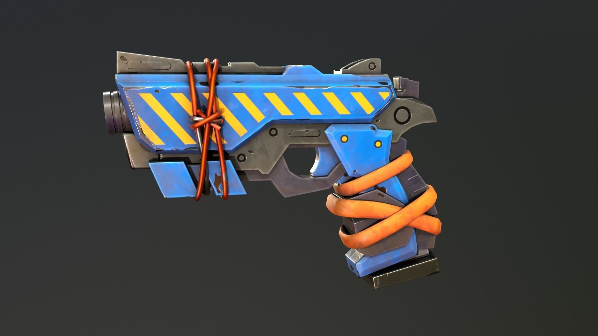 Stylized PBR Weapons Collection  Low-poly 3D model_56