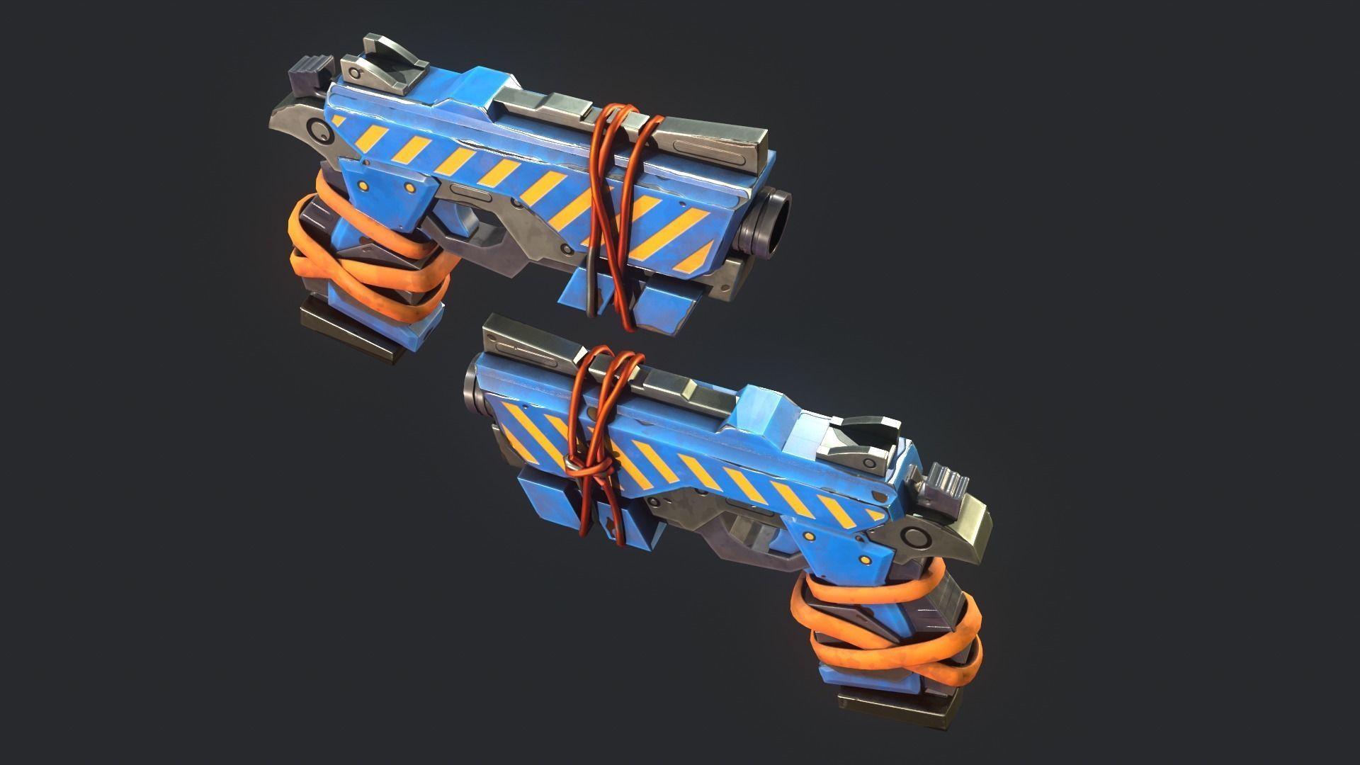 Stylized PBR Weapons Collection  Low-poly 3D model_51