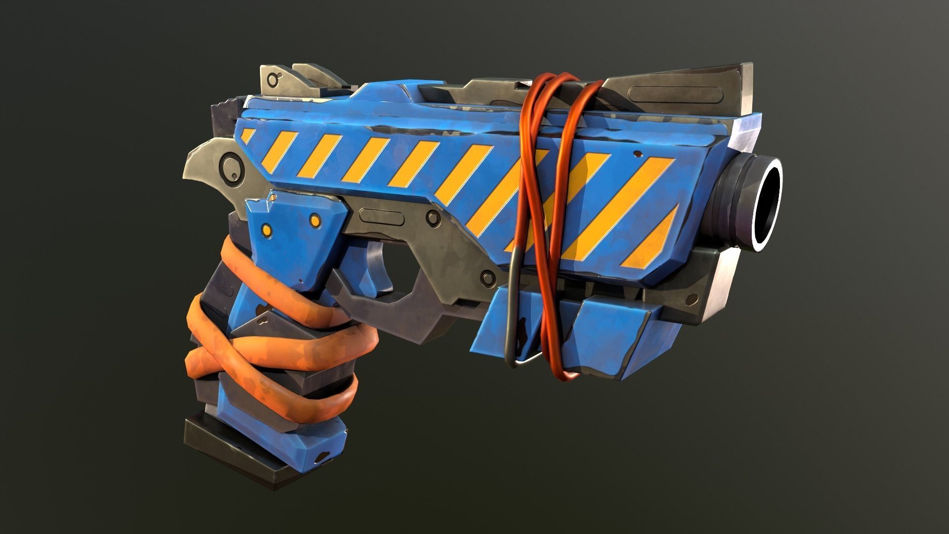 Stylized PBR Weapons Collection  Low-poly 3D model_59