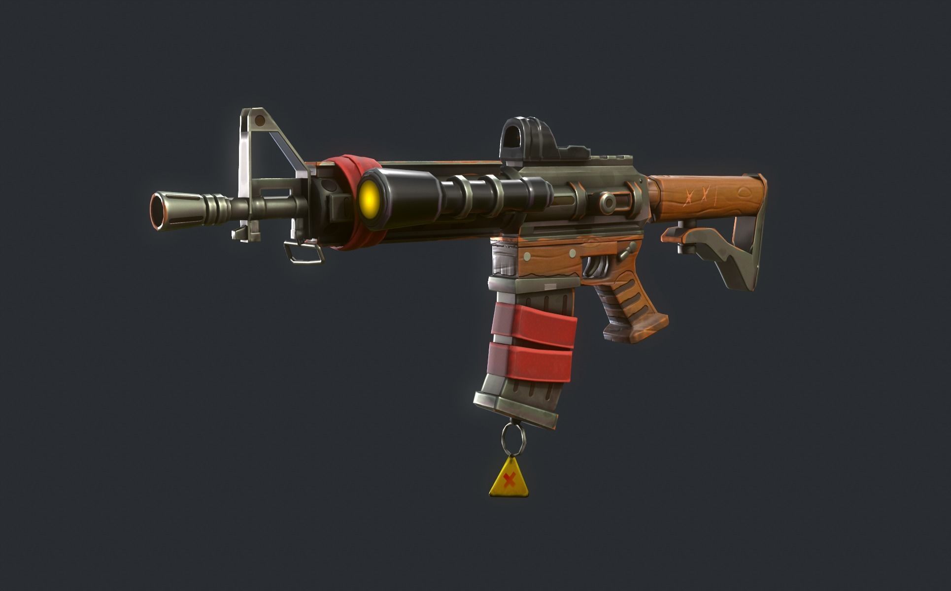 Stylized PBR Weapons Collection  Low-poly 3D model_20