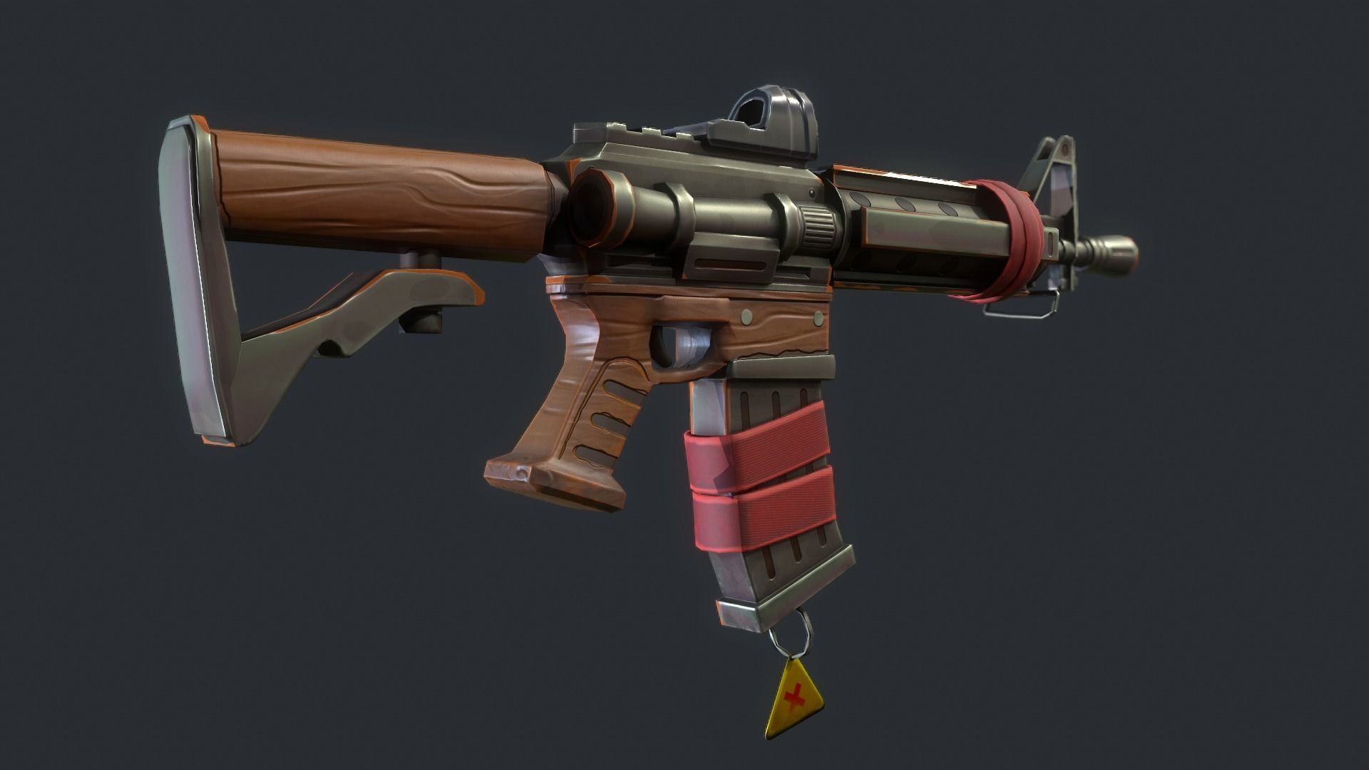 Stylized PBR Weapons Collection  Low-poly 3D model_35